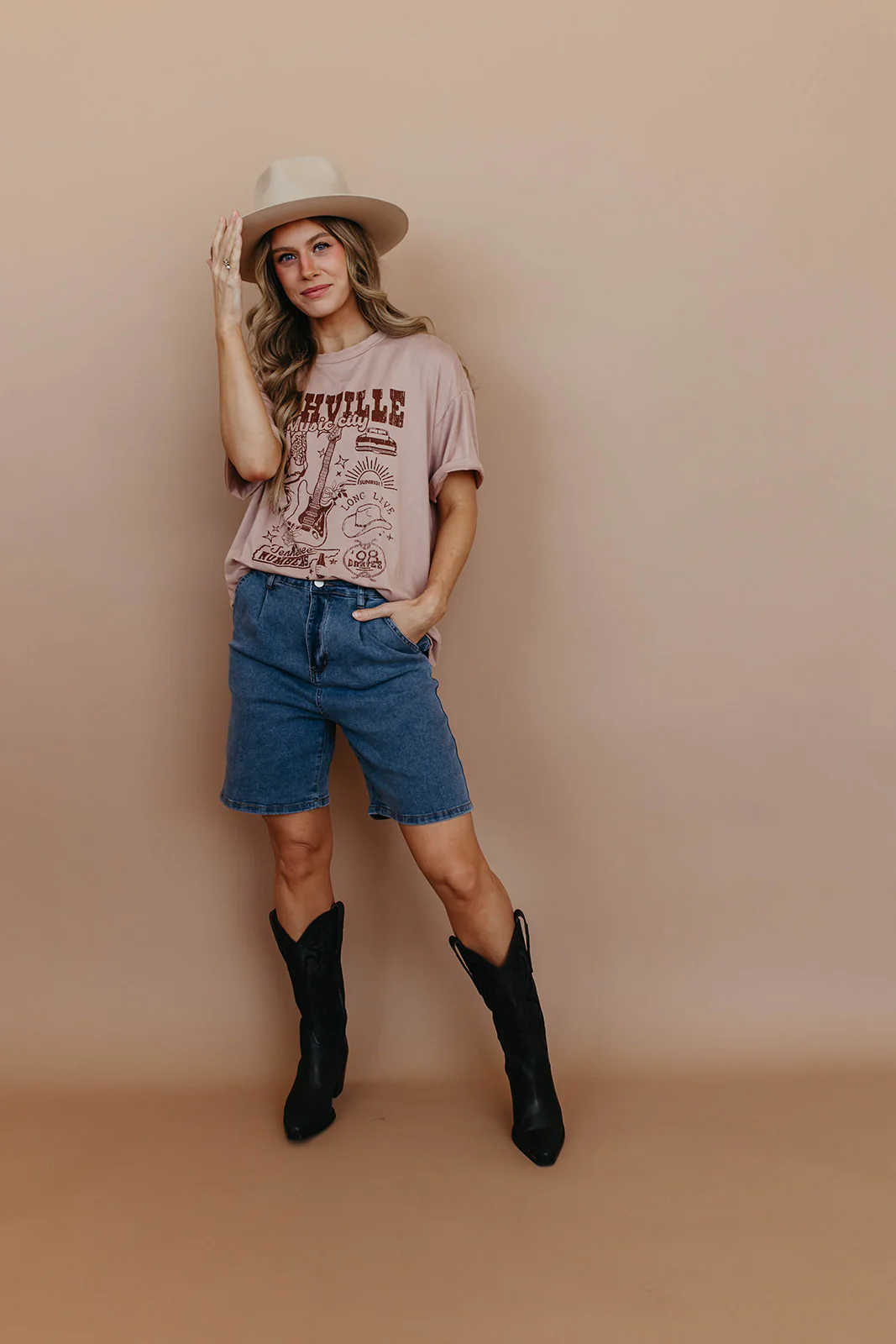 THE BRANDY HIGH-RISE BERMUDA DENIM SHORTS - Image 5