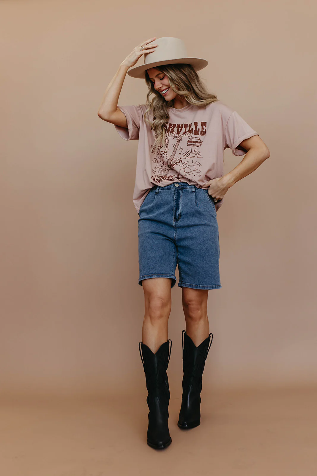 THE BRANDY HIGH-RISE BERMUDA DENIM SHORTS - Image 8