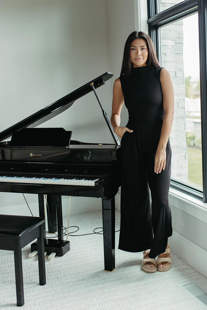 THE BRYNN HIGH NECK RIB JUMPSUIT - Image 2