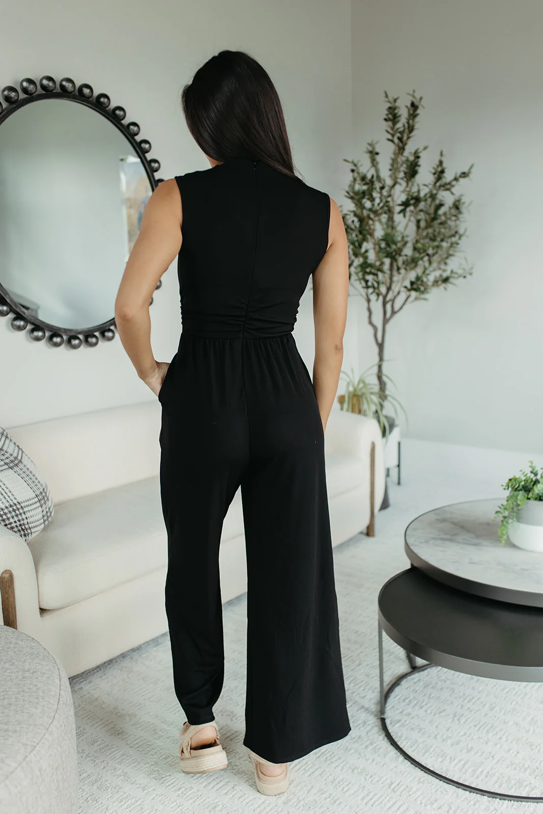 THE BRYNN HIGH NECK RIB JUMPSUIT - Image 7