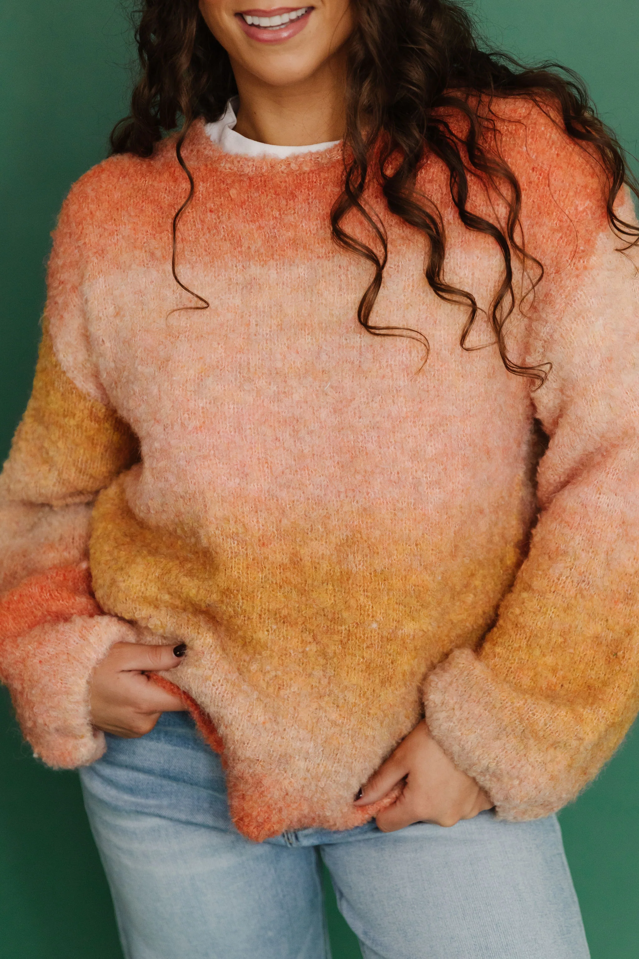 THE CALISTA SWEATER IN SUNSET - Image 3