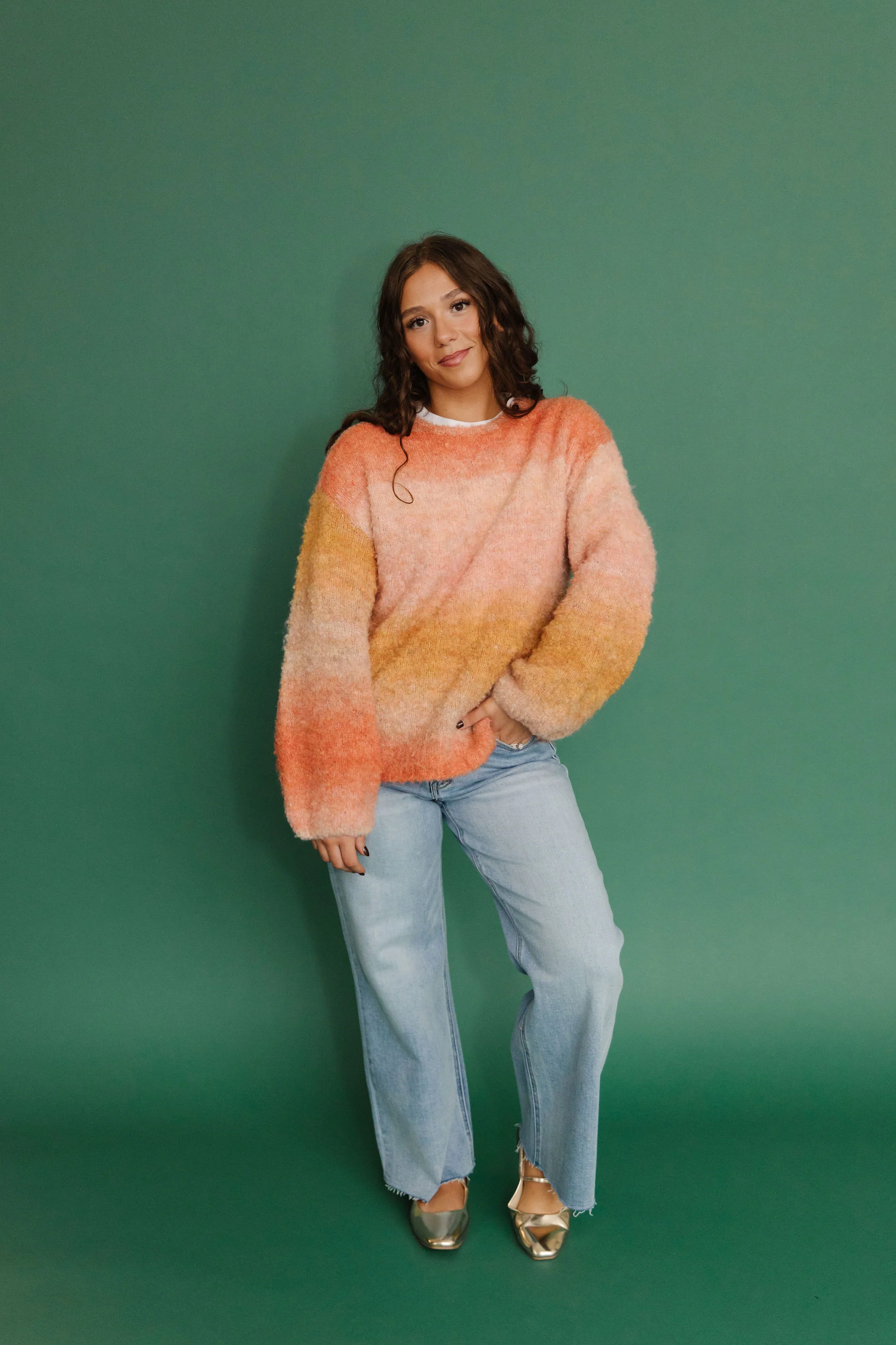 THE CALISTA SWEATER IN SUNSET - Image 5