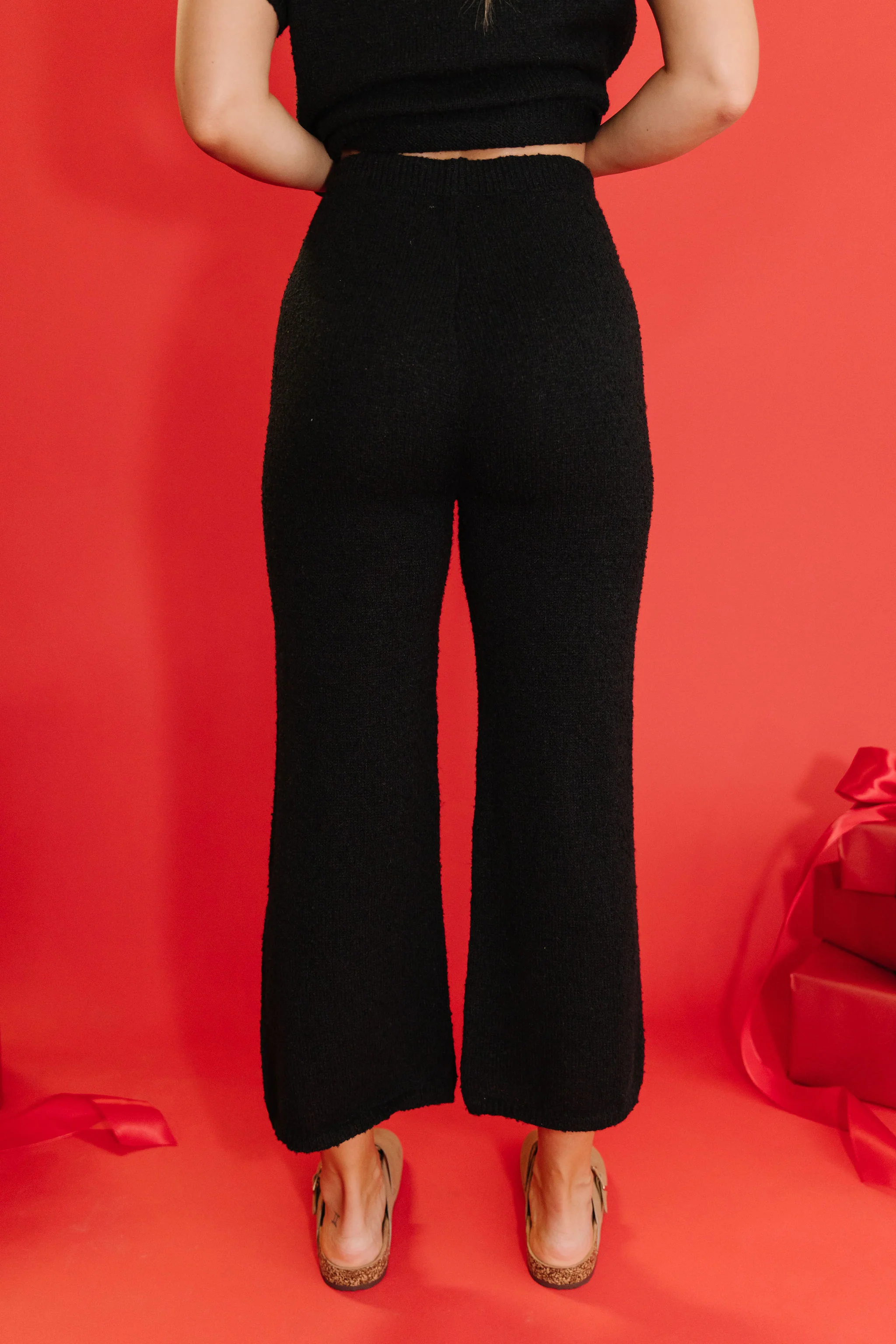 THE CAMDEN COZY KNIT SET IN BLACK - Image 5
