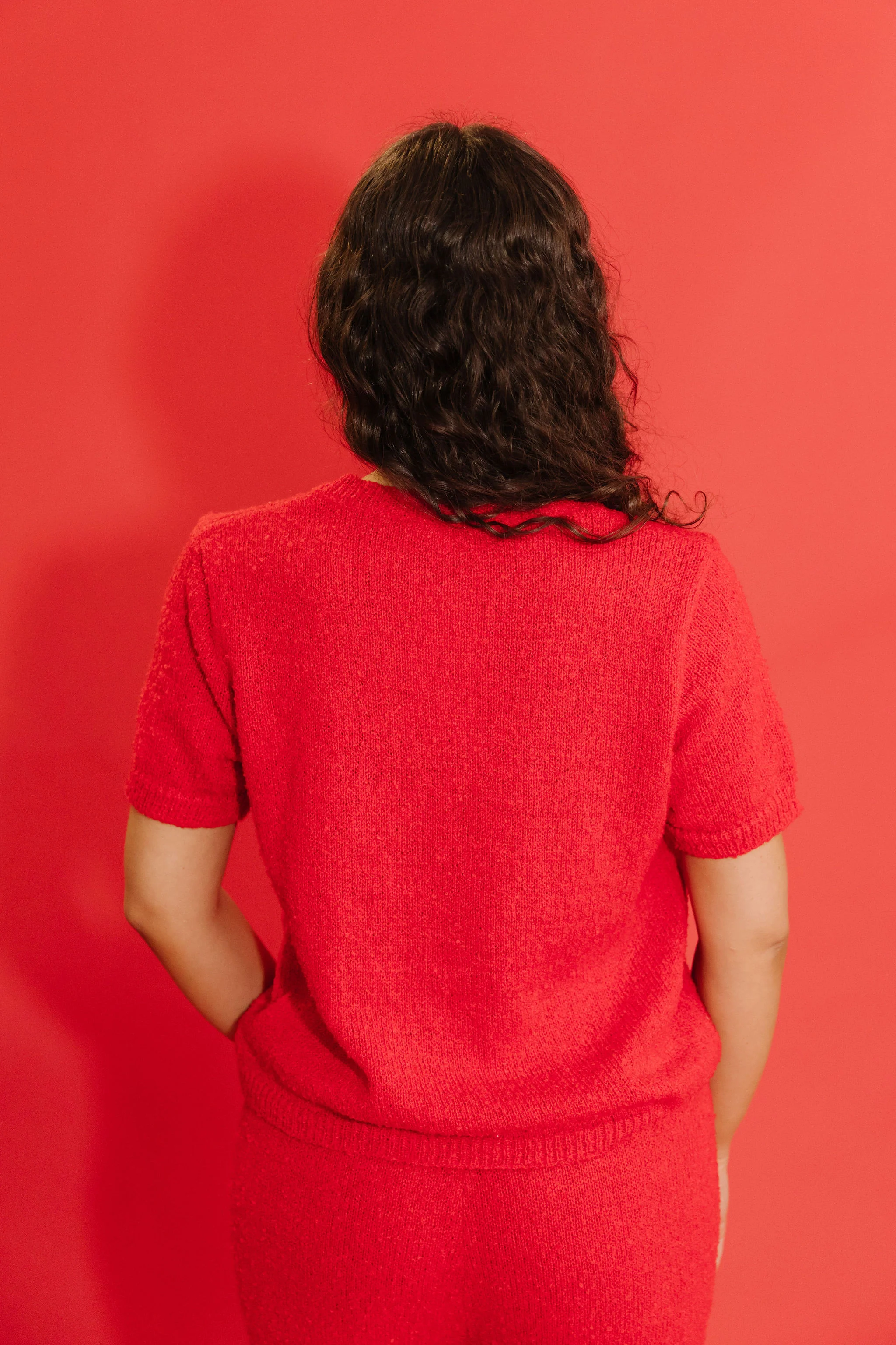 THE CAMDEN COZY KNIT SET IN RED - Image 7