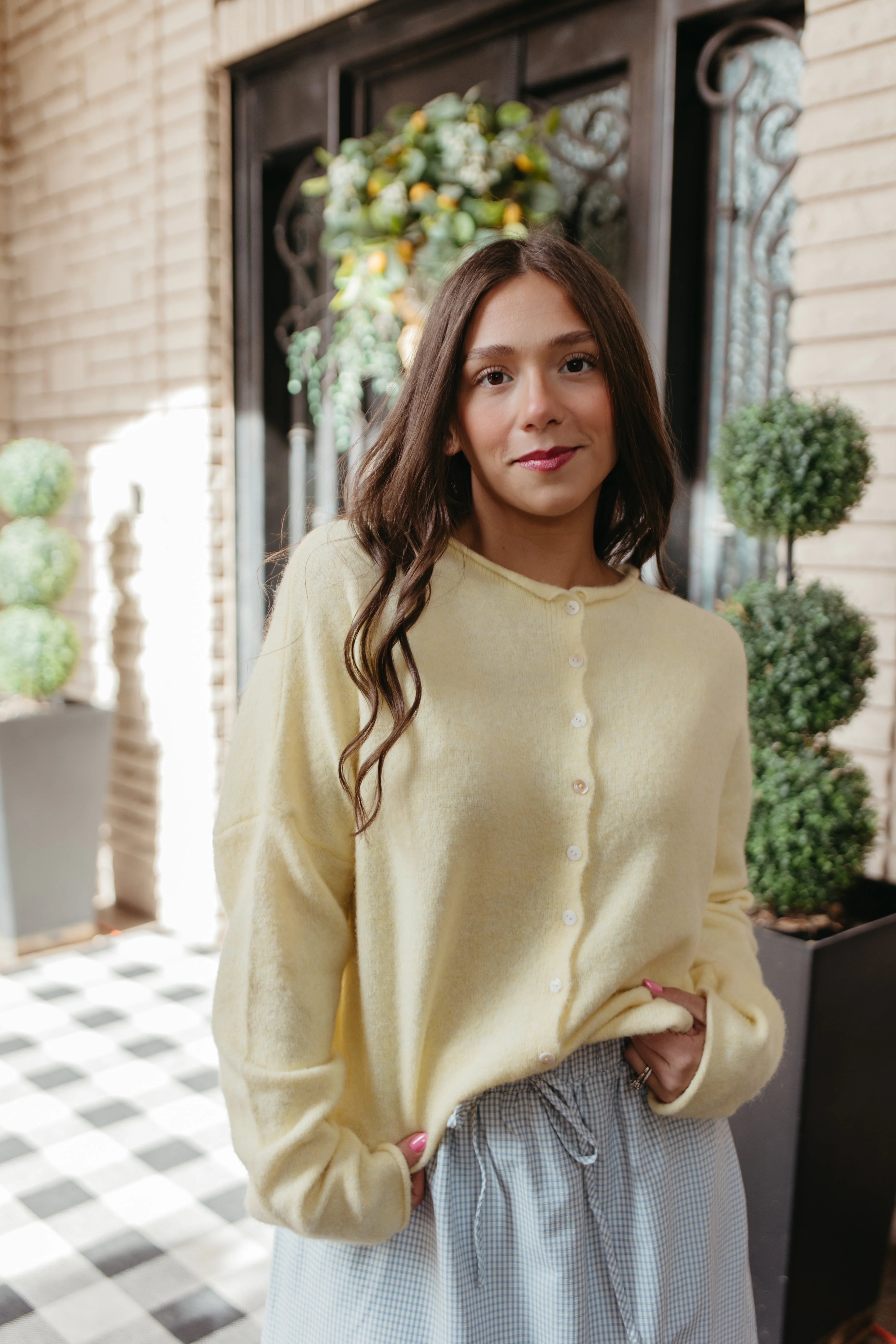 THE CAMPBELL CARDIGAN IN BUTTER - Image 3