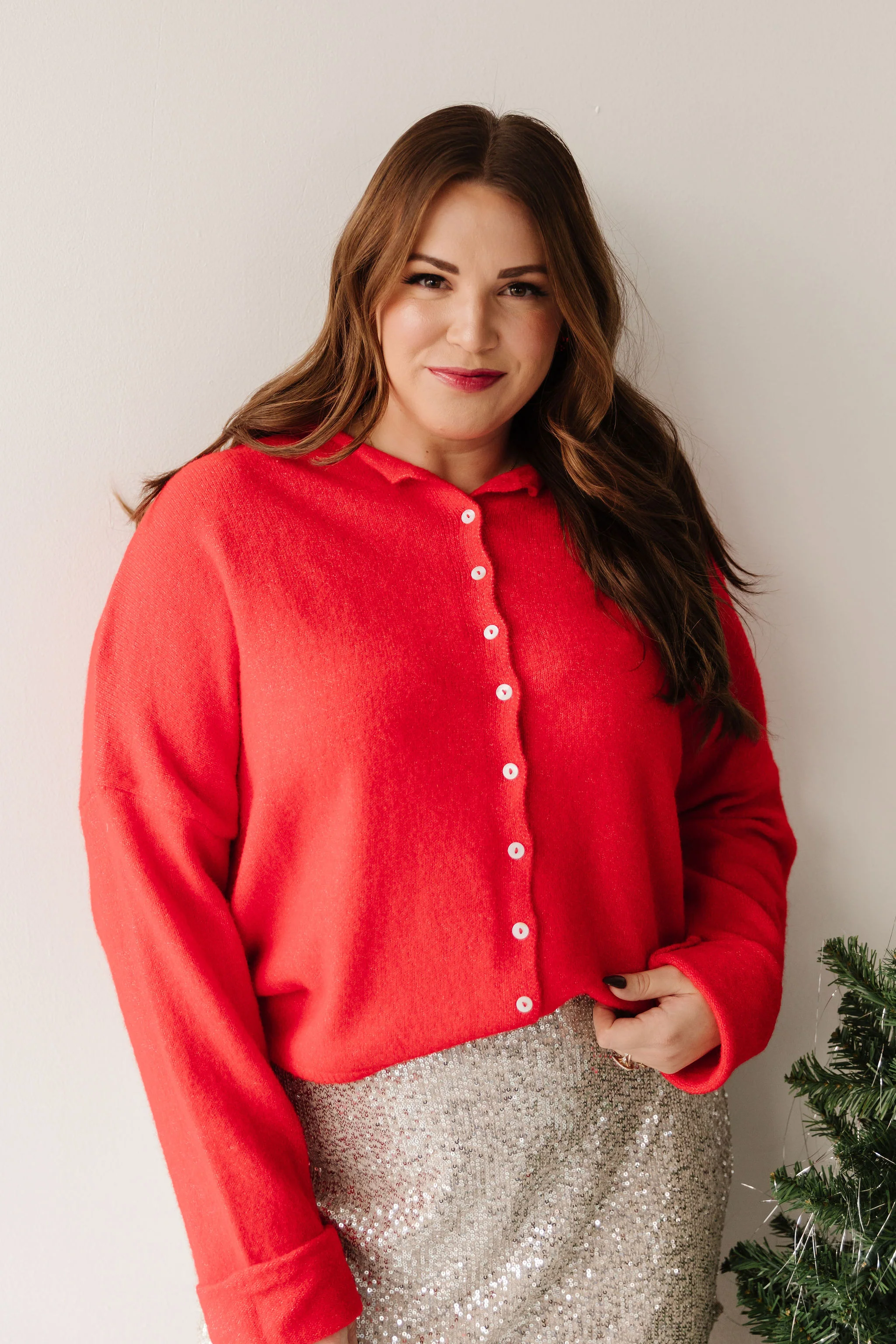 THE CAMPBELL CARDIGAN IN RED - Image 10