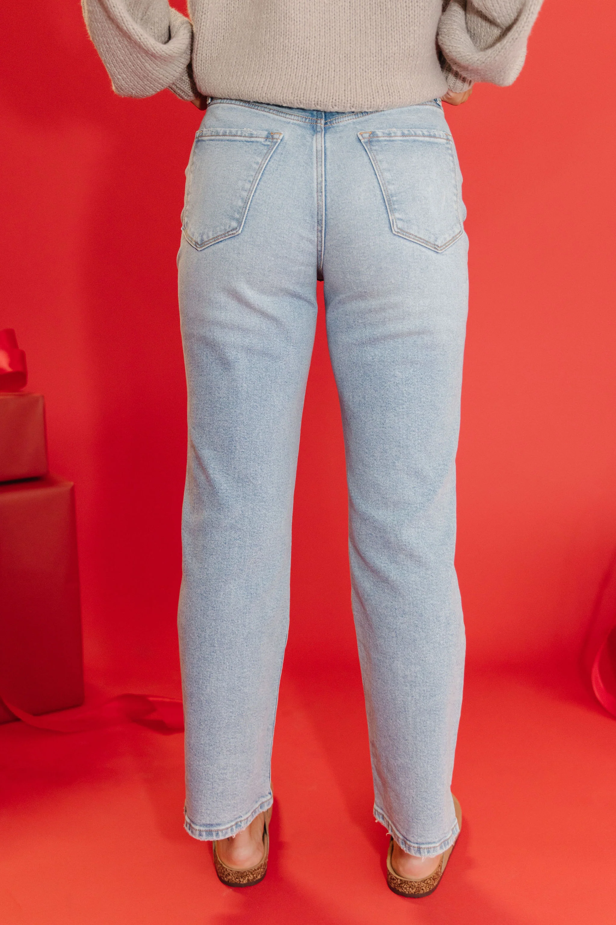 THE CASSIDY HIGH RISE DAD JEAN IN LIGHT BLUE - Image 6