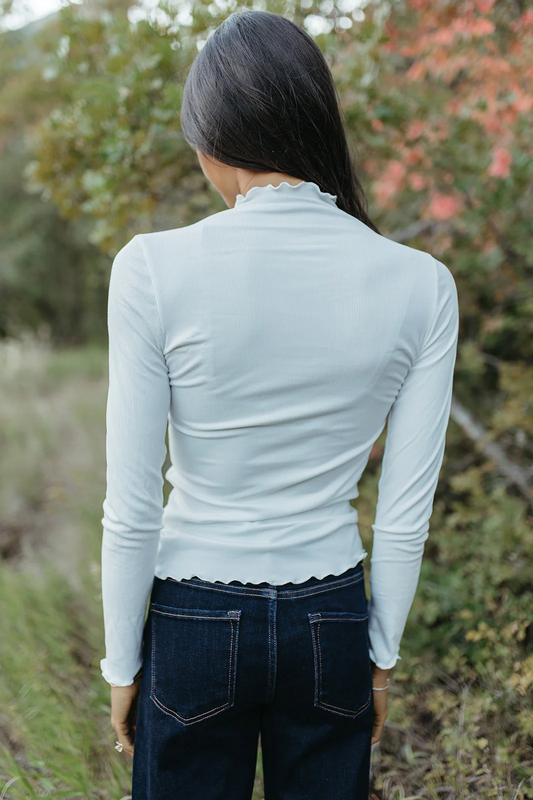 THE CORINA MERROW MOCK NECK IN CREAM - Image 7