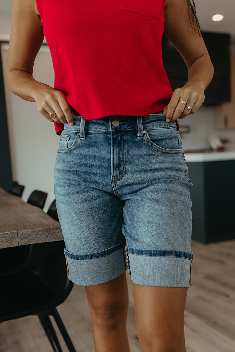 THE CUBBY HIGH RISE CUFFED SHORTS