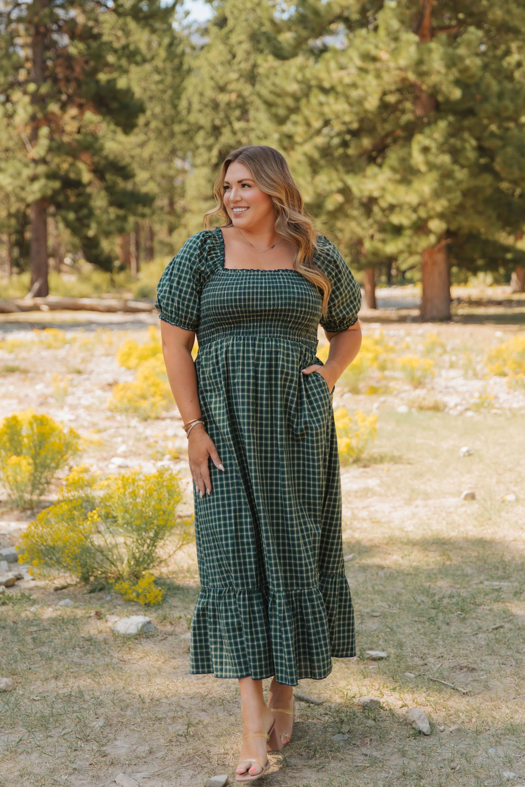 THE DARCI MARIE DRESS IN HUNTER BY PINK DESERT - Image 13