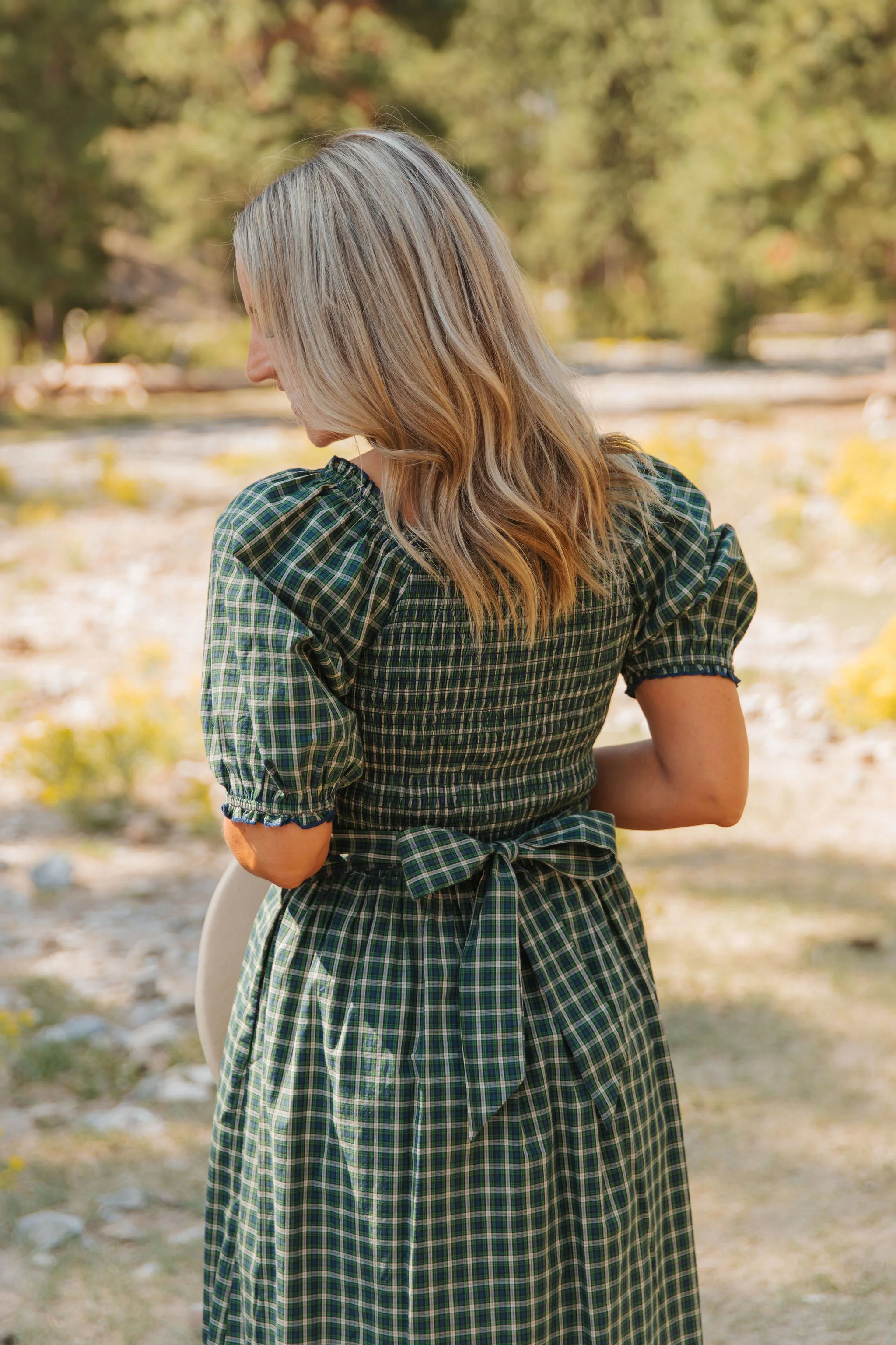 THE DARCI MARIE DRESS IN HUNTER BY PINK DESERT - Image 6