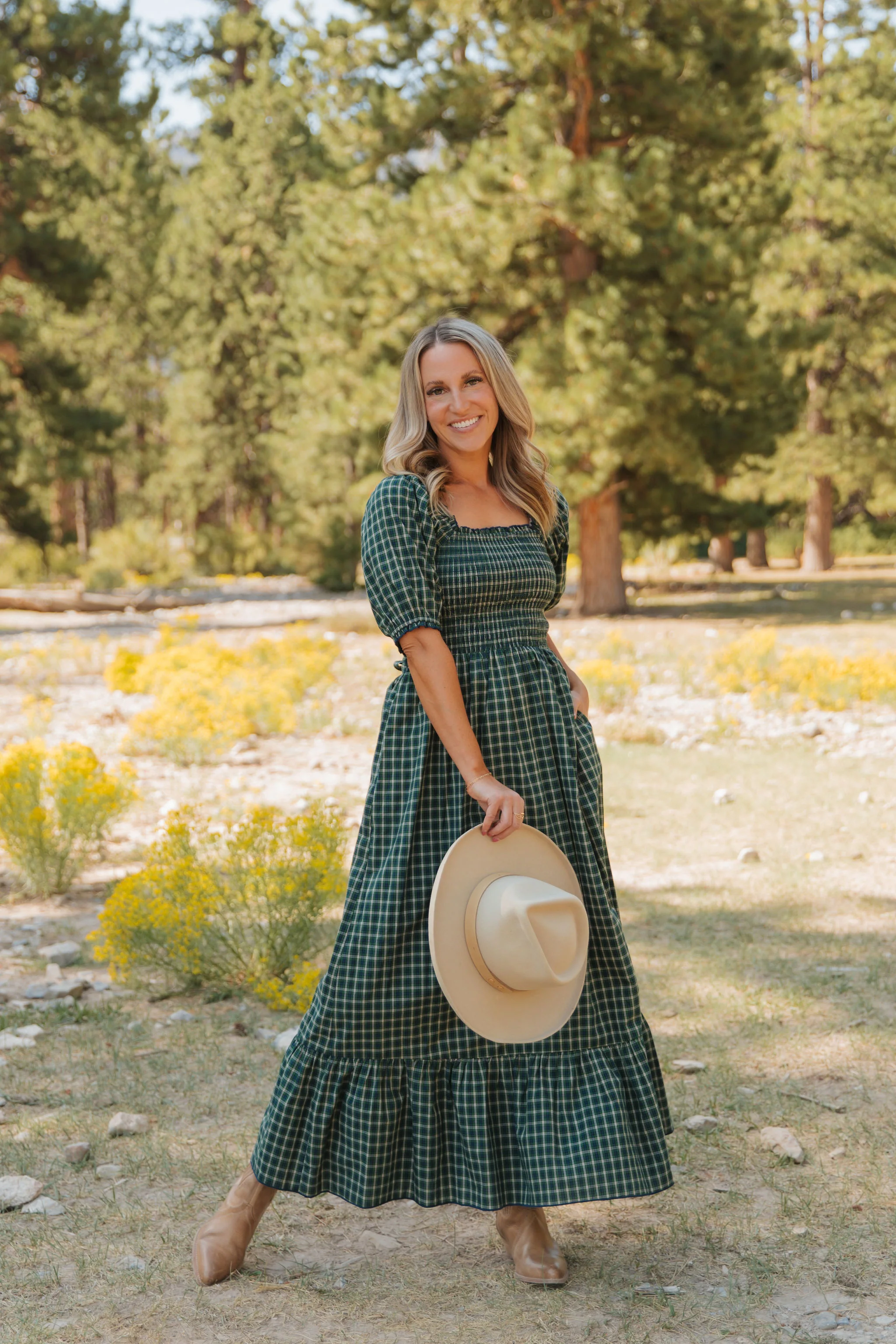THE DARCI MARIE DRESS IN HUNTER BY PINK DESERT - Image 7