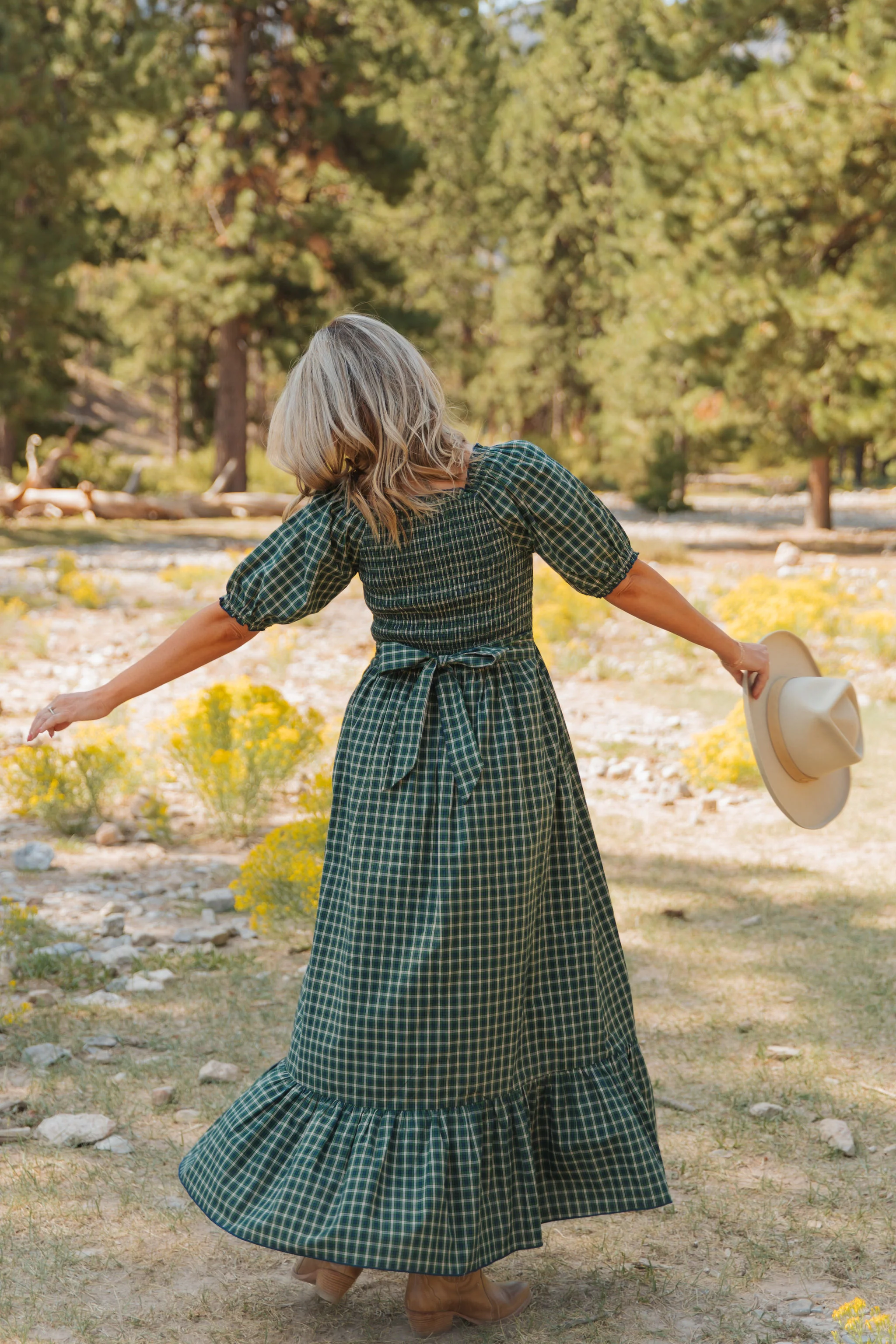 THE DARCI MARIE DRESS IN HUNTER BY PINK DESERT - Image 8