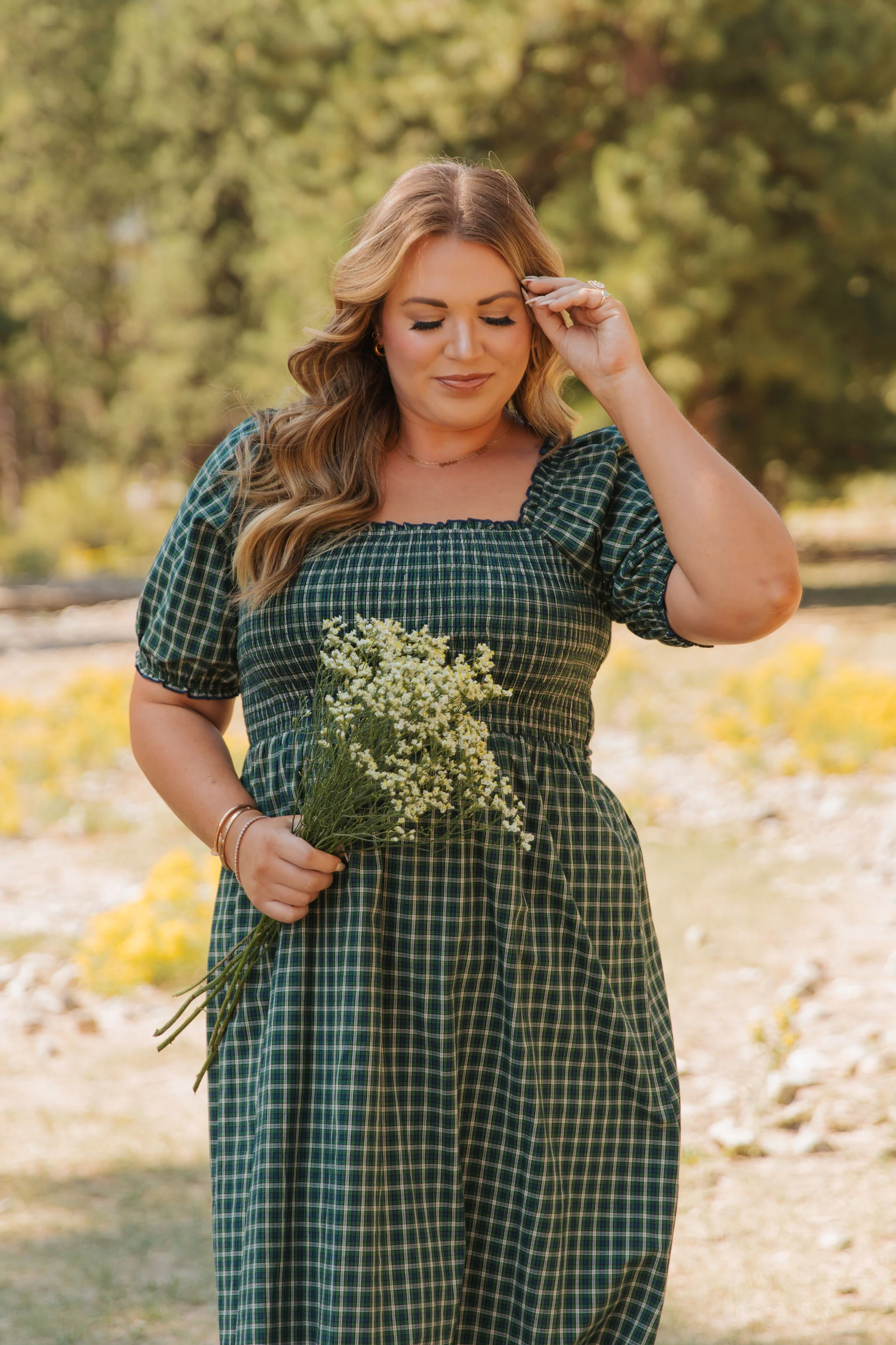 THE DARCI MARIE DRESS IN HUNTER BY PINK DESERT - Image 9