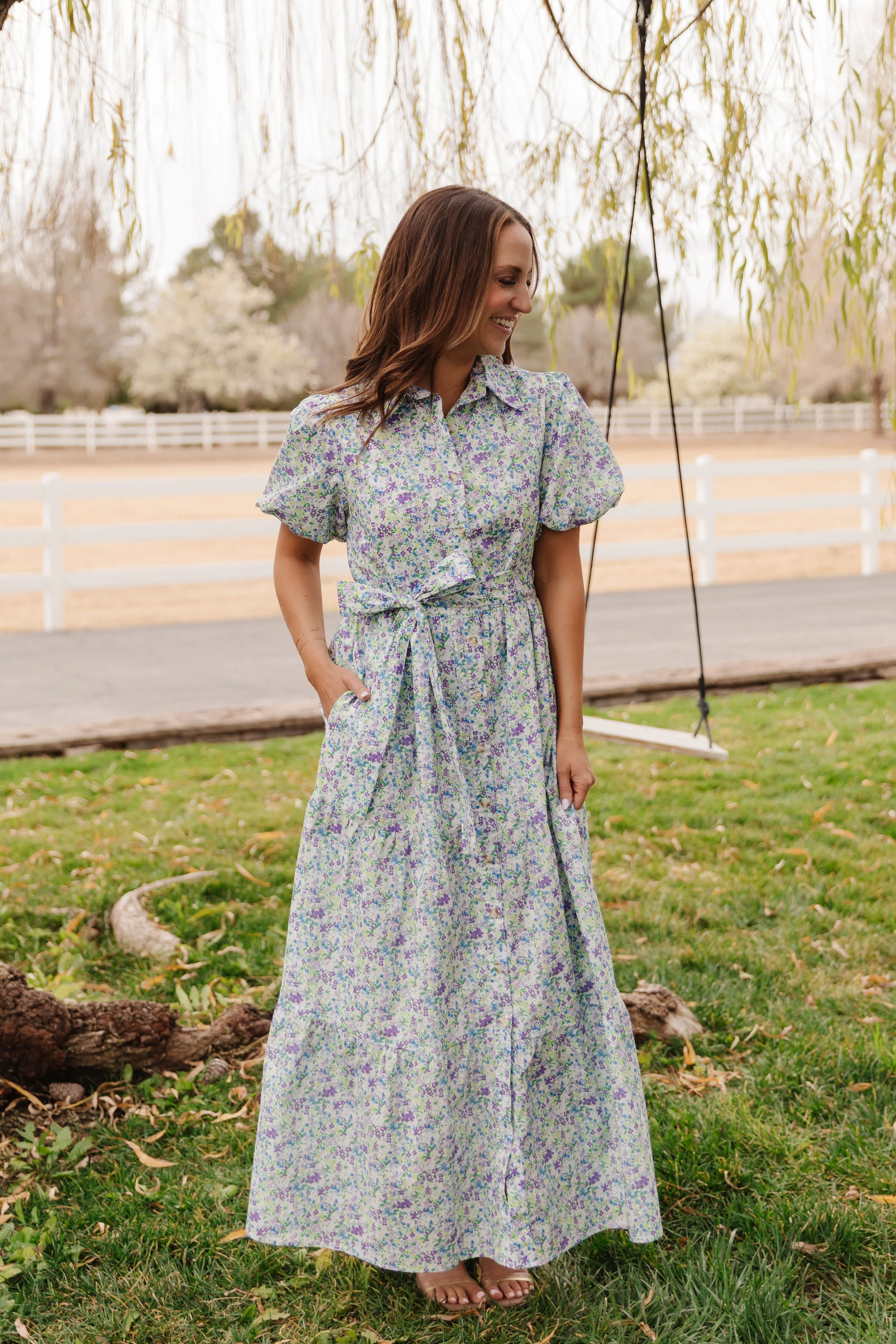 THE EDELWEISS DRESS IN LAVENDER BLOOM BY PINK DESERT - Image 3