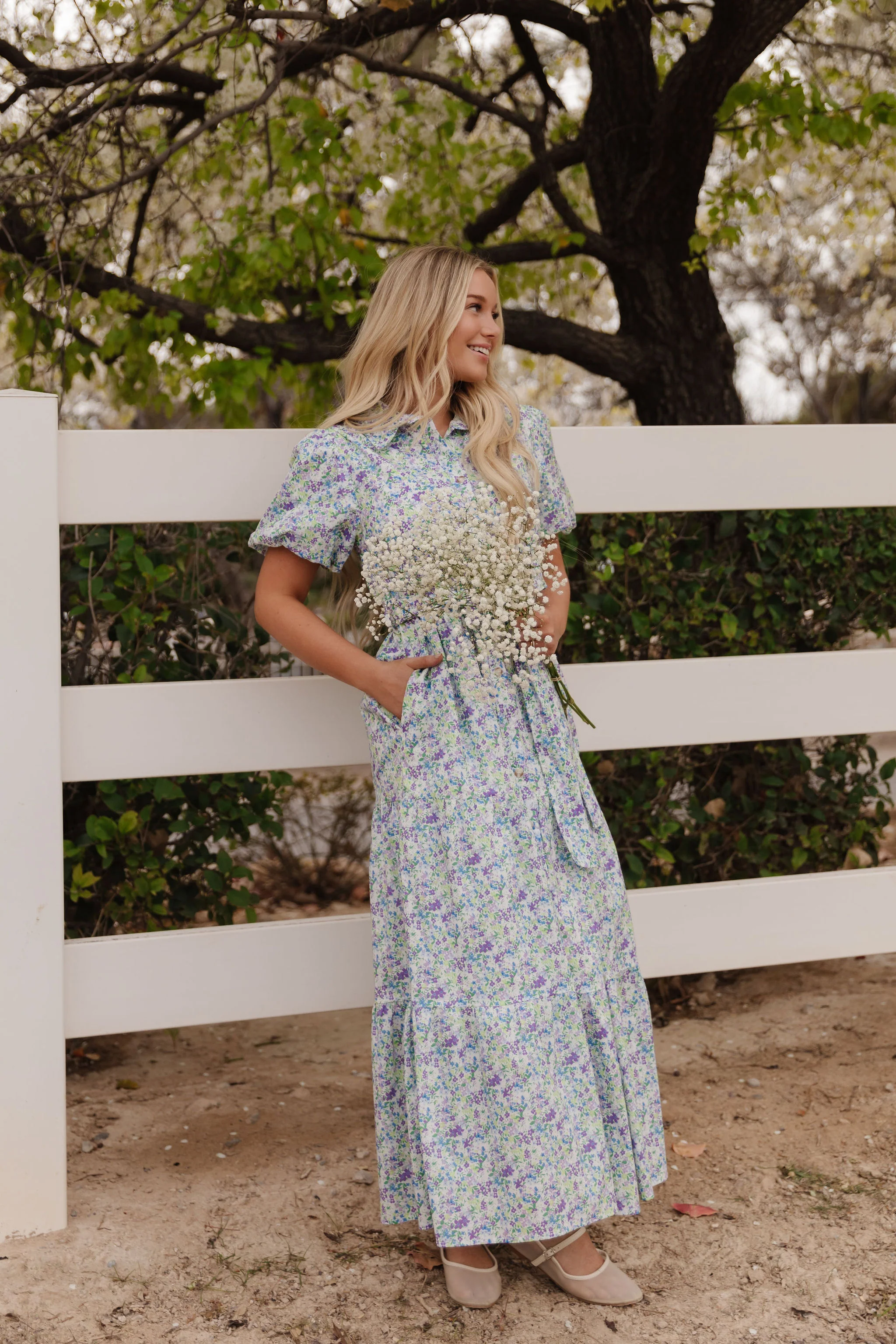 THE EDELWEISS DRESS IN LAVENDER BLOOM BY PINK DESERT - Image 7