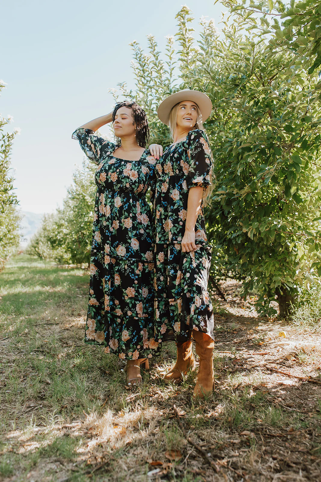 THE ELEANOR DRESS IN BLACK FLORAL BY PINK DESERT - Image 14