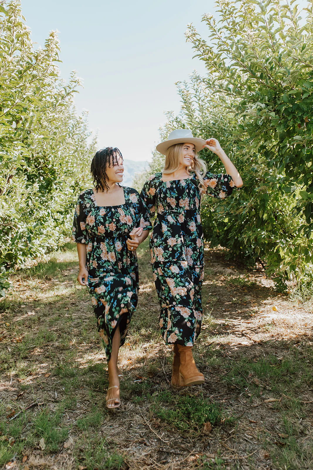 THE ELEANOR DRESS IN BLACK FLORAL BY PINK DESERT - Image 21