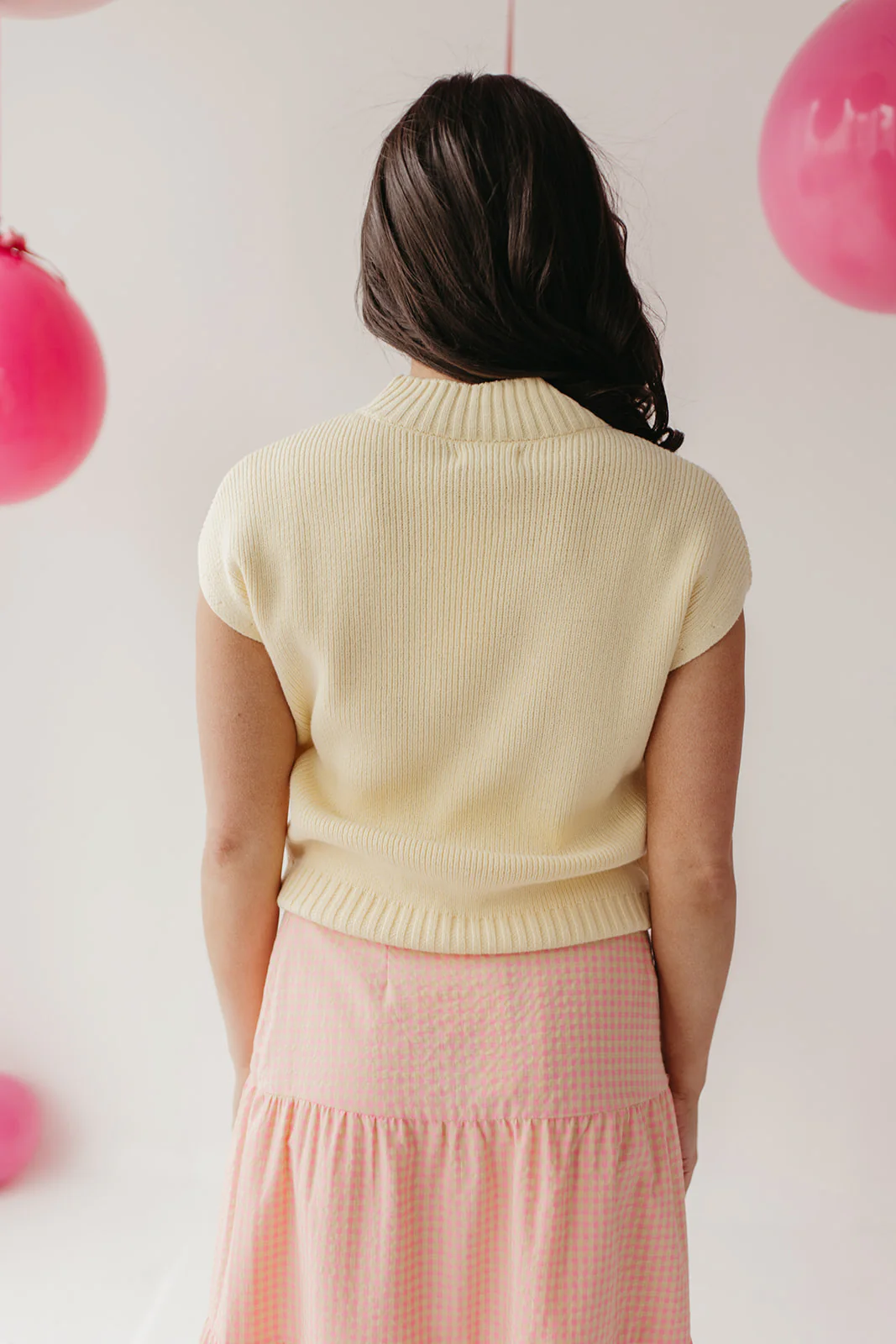 THE EMMA MOCK NECK SWEATER IN YELLOW - Image 5