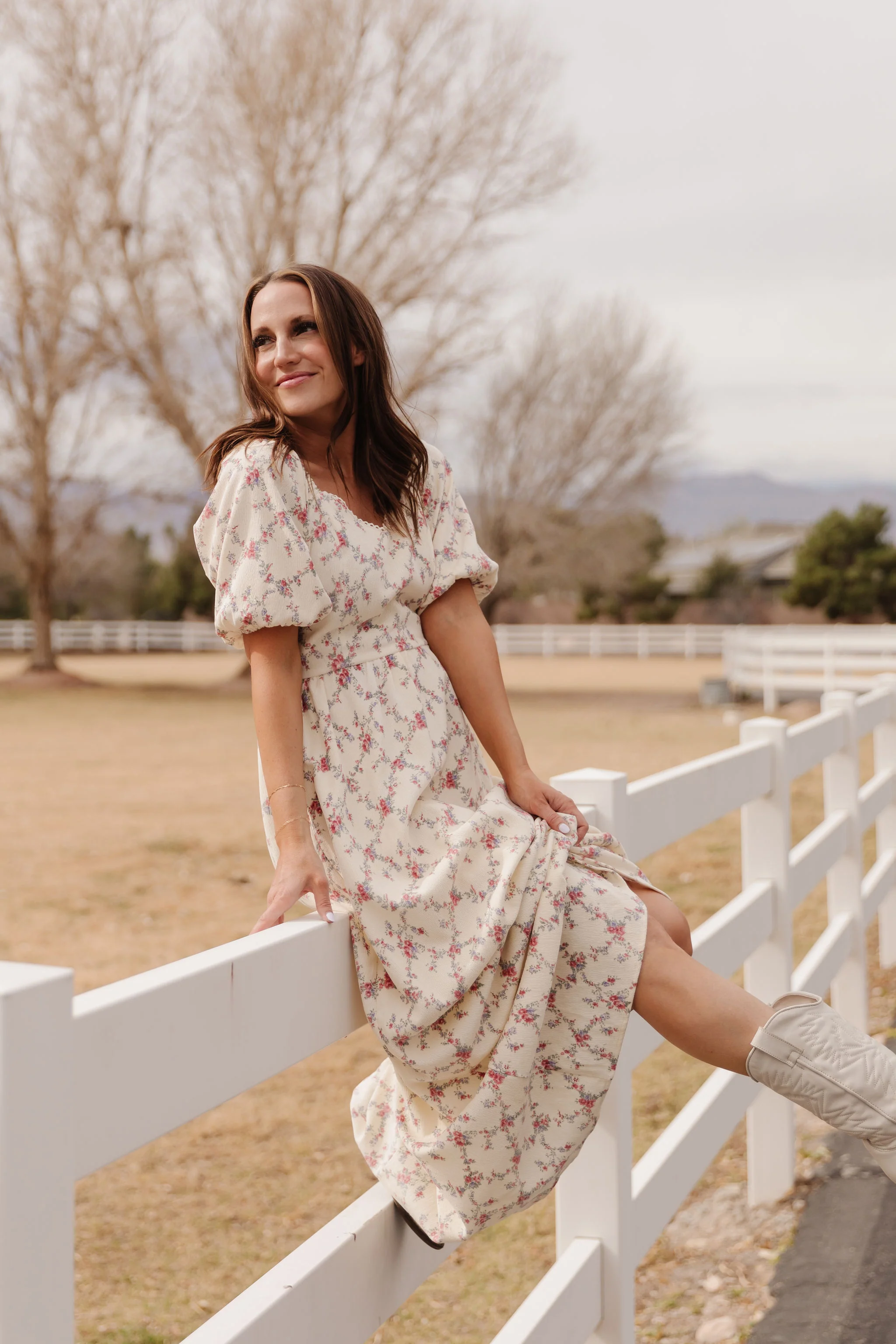 THE EMMY LOU DRESS IN BLUSHING MEADOW BY PINK DESERT - Image 4