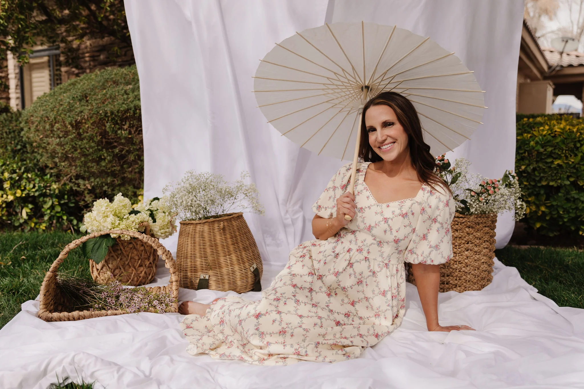 THE EMMY LOU DRESS IN BLUSHING MEADOW BY PINK DESERT - Image 6