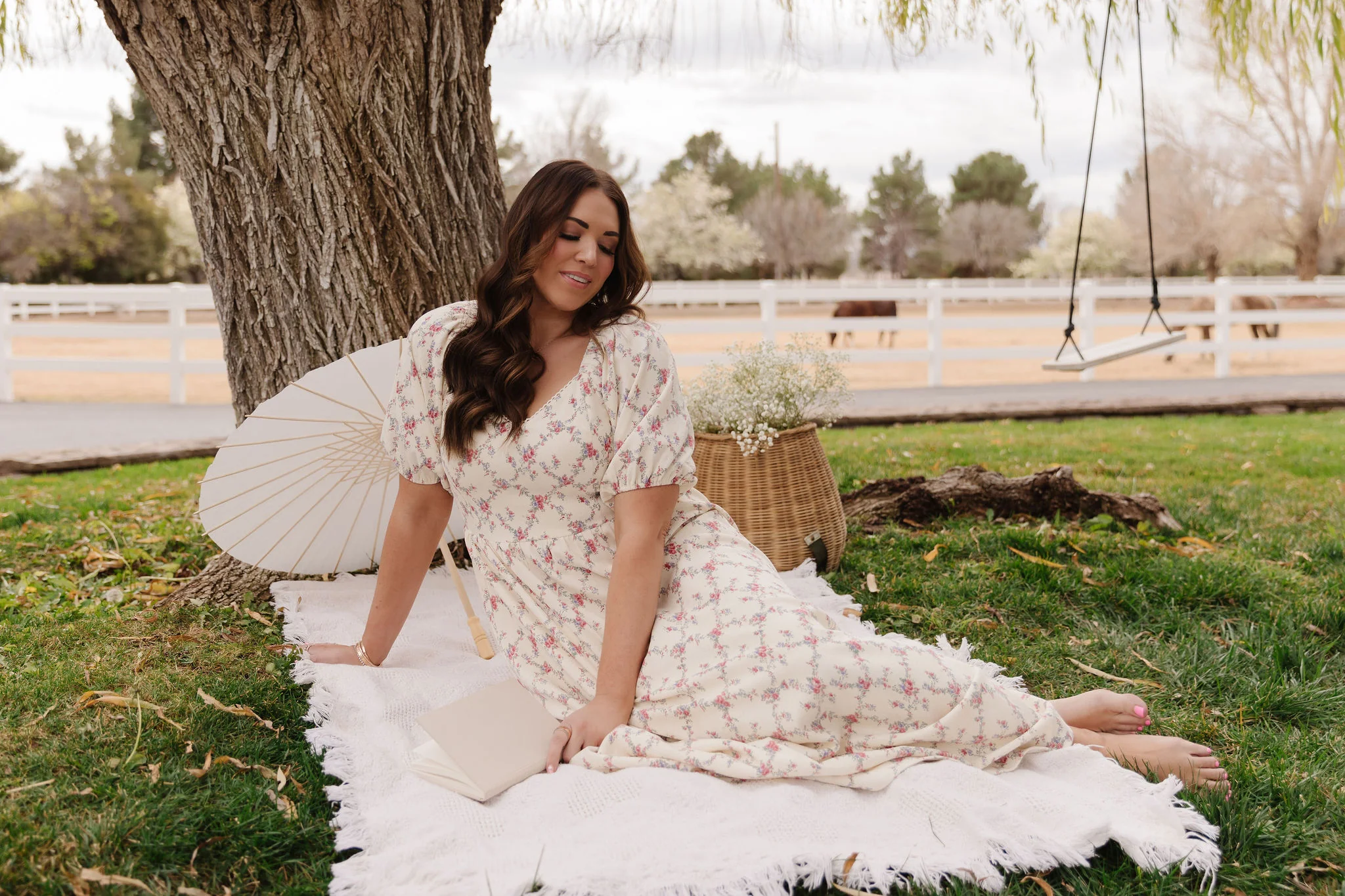 THE EMMY LOU DRESS IN BLUSHING MEADOW BY PINK DESERT - Image 9