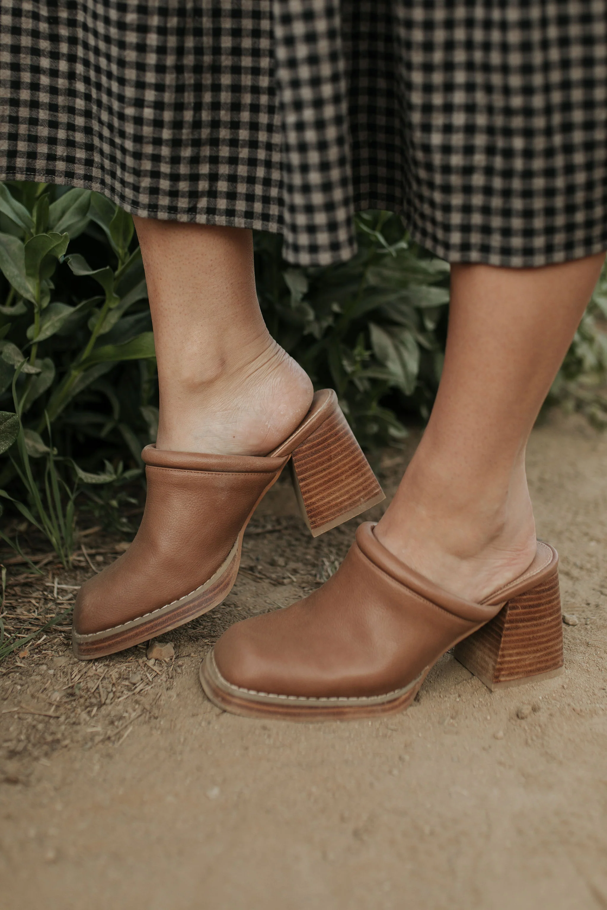 THE FRANCESCA MULES IN DARK TAUPE - Image 2