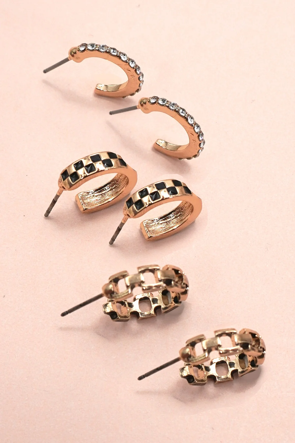 THE HUGGIE HOOPS TRIO PACK IN GOLD - Image 2