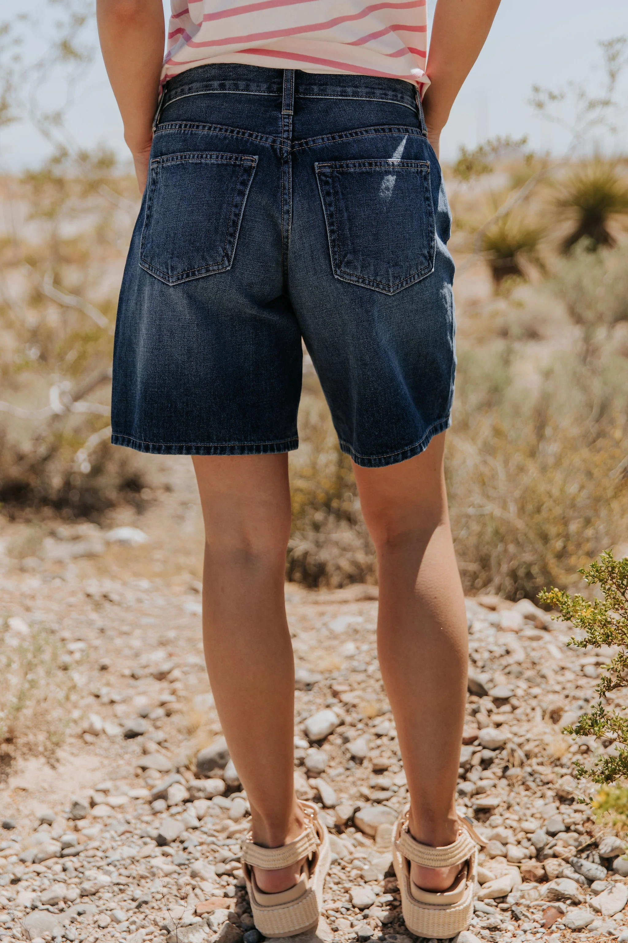 THE JBD JORT IN MEDIUM DENIM - Image 14