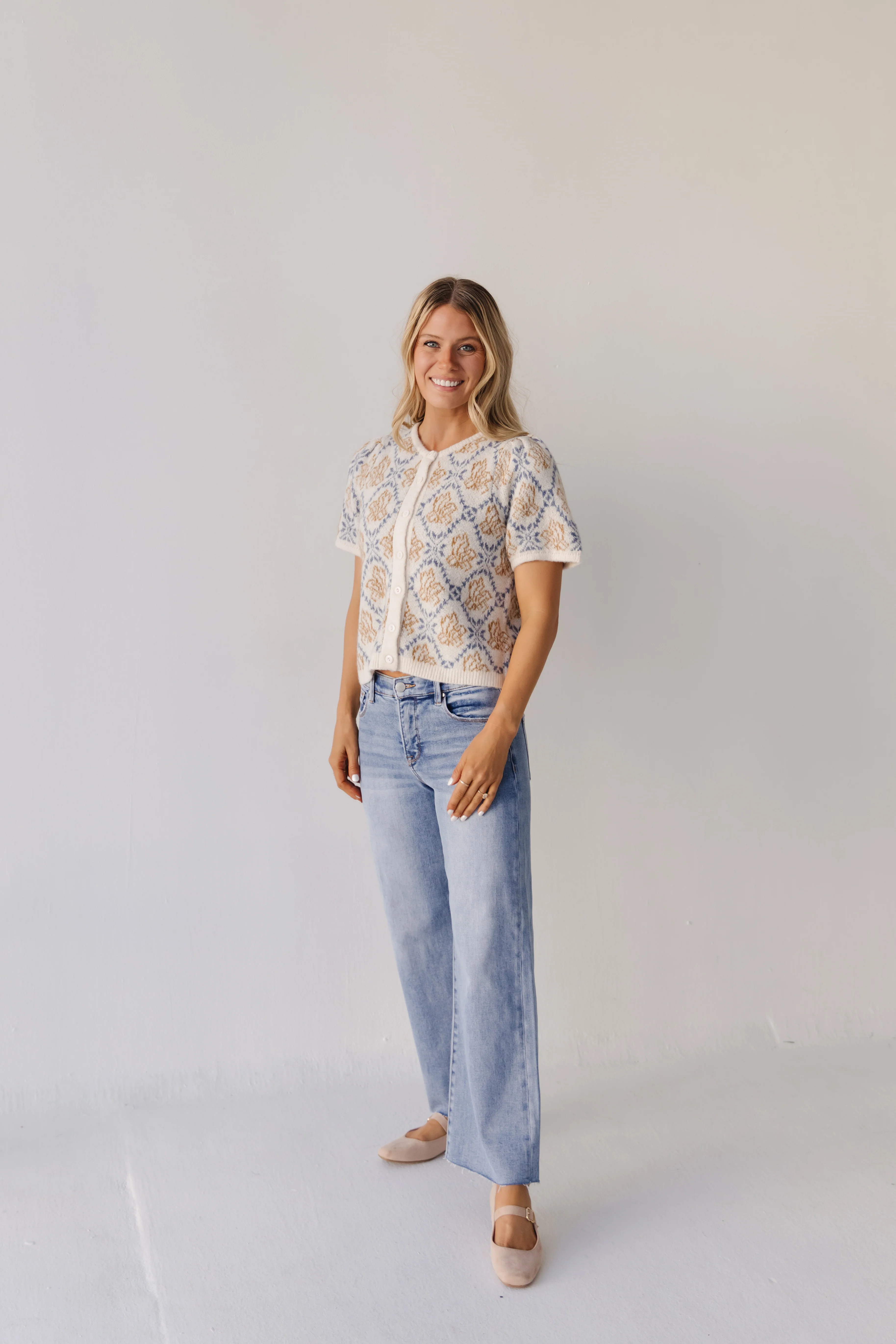 THE JULIA MID-RISE WIDE LEG JEANS IN MEDIUM WASH - Image 3