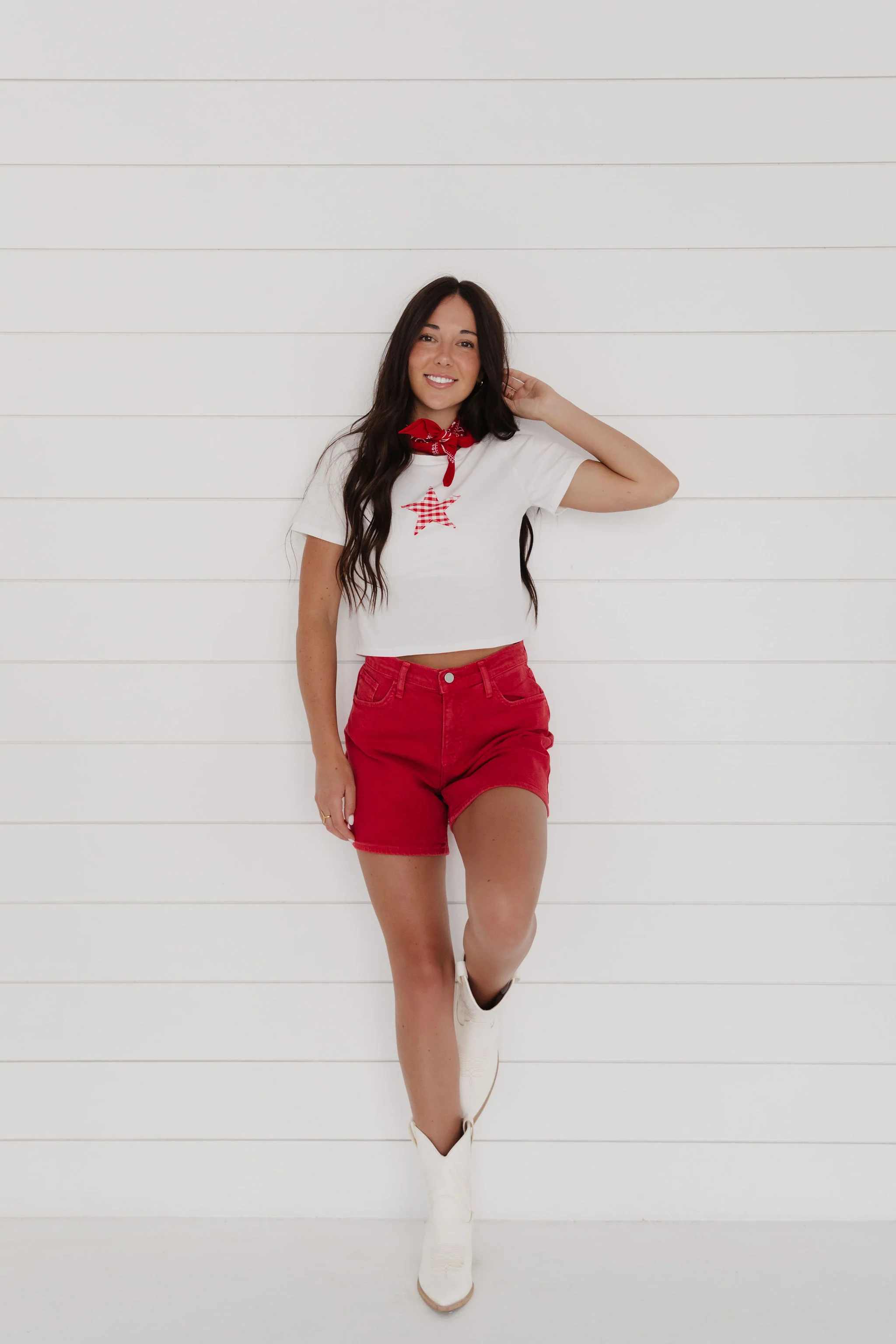 THE KAI STAR TEE IN IVORY - Image 7