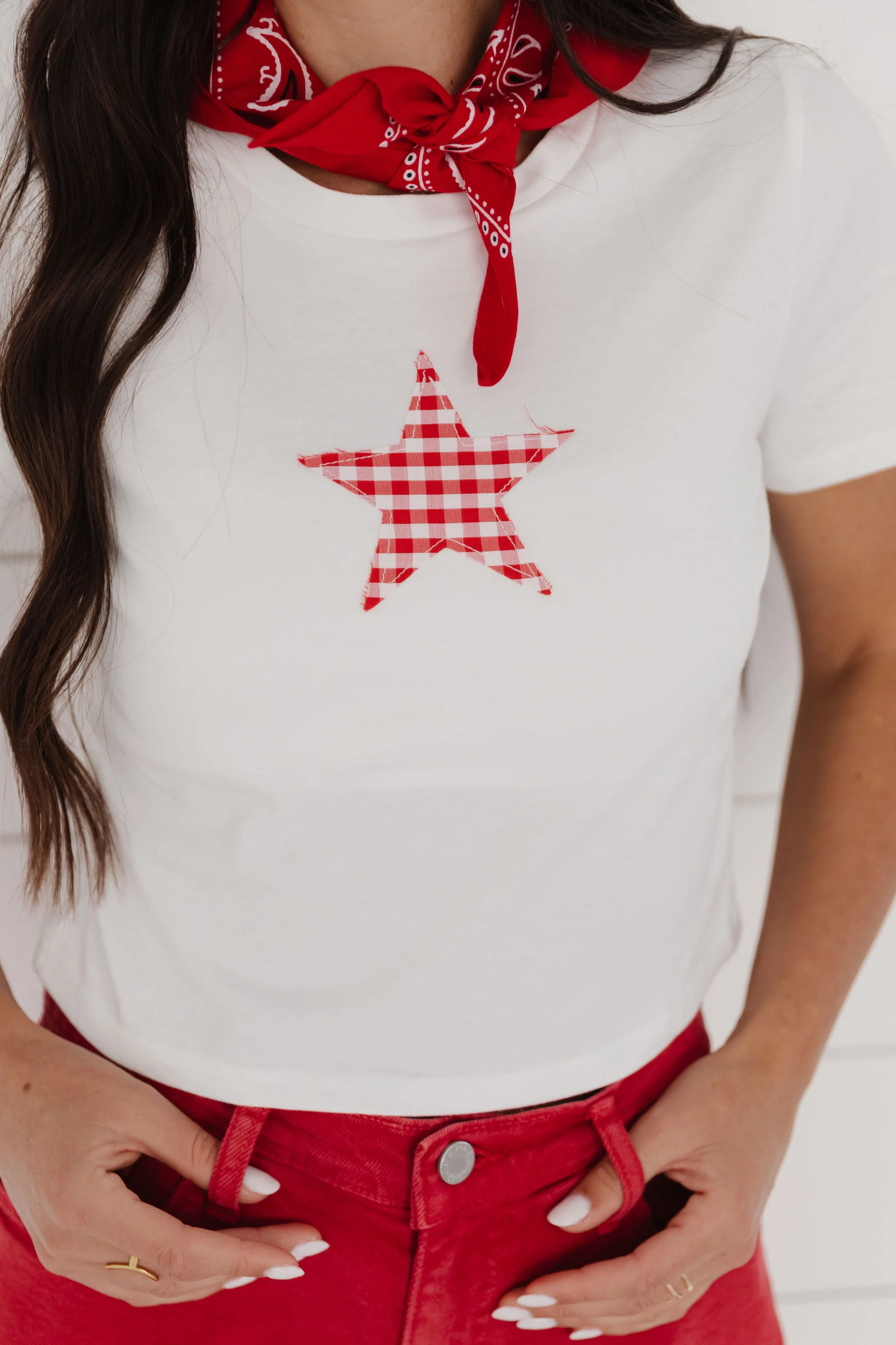 THE KAI STAR TEE IN IVORY - Image 9