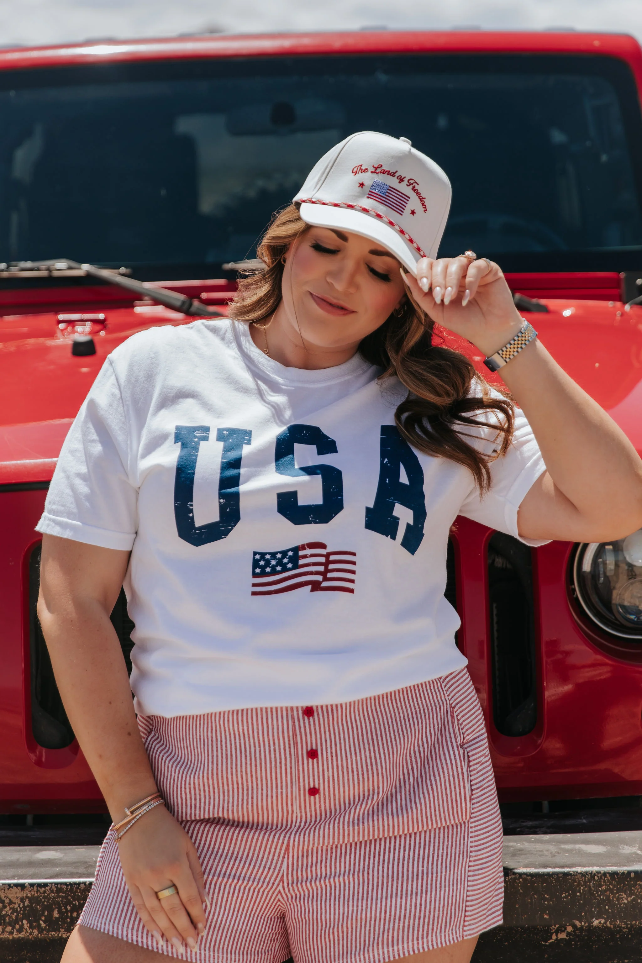 THE LAND OF FREEDOM TRUCKER HAT - (TWO COLORS) - Image 6