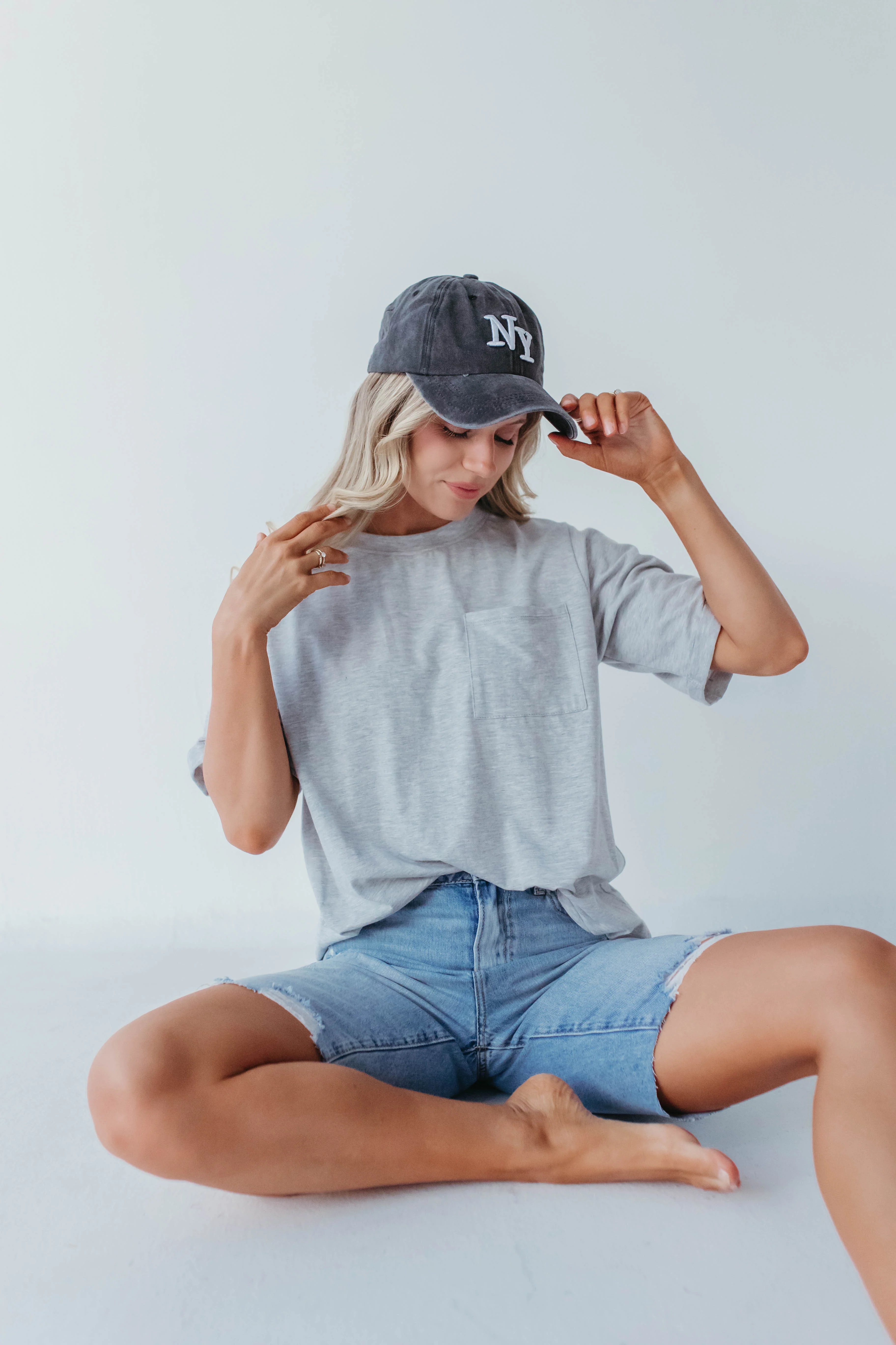 THE LOS ANGELES BASEBALL HAT IN CHARCOAL - Image 3