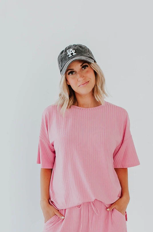 THE LOS ANGELES BASEBALL HAT IN CHARCOAL - Image 4