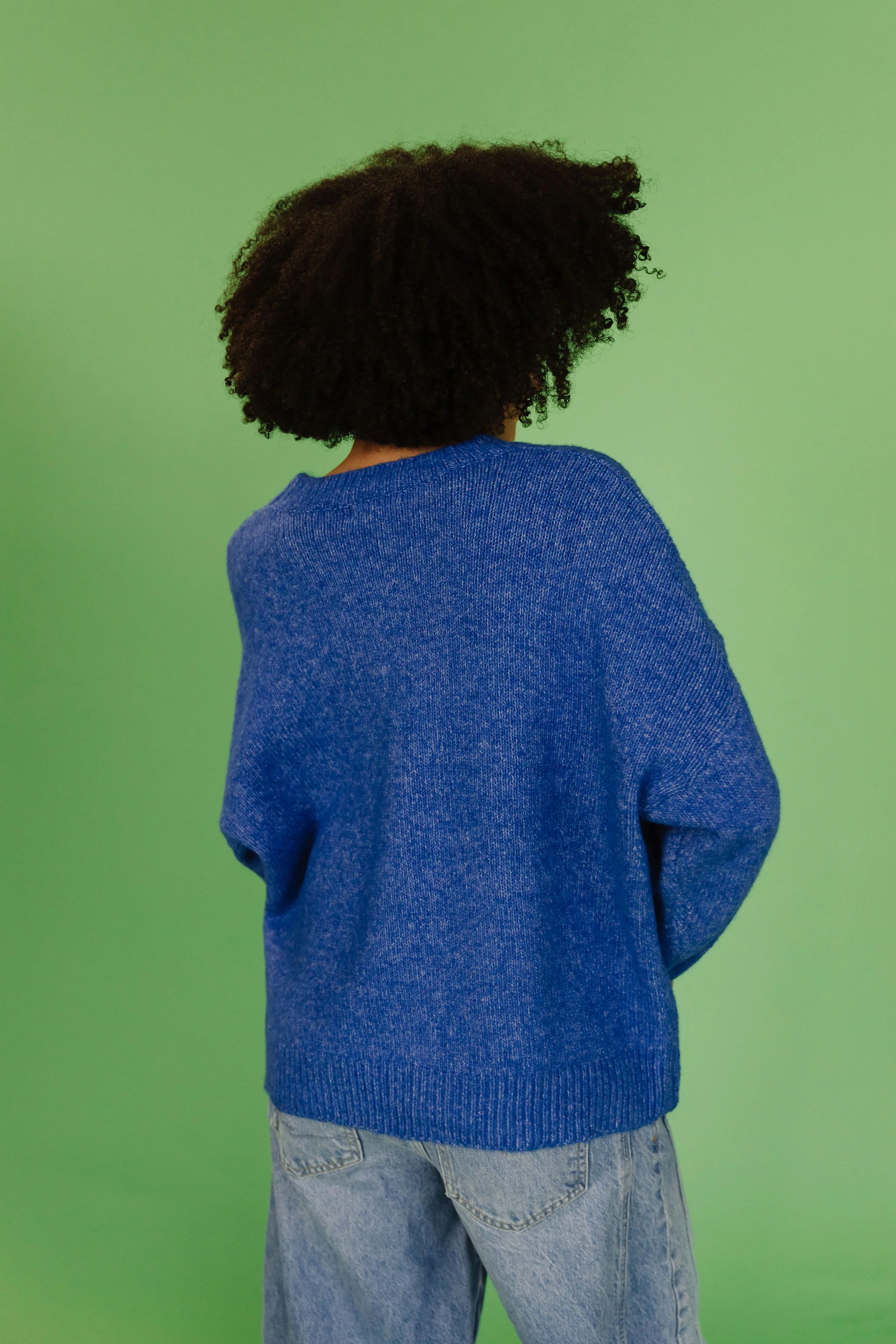 THE LOUIE DUCK SWEATER IN ROYAL BLUE - Image 6