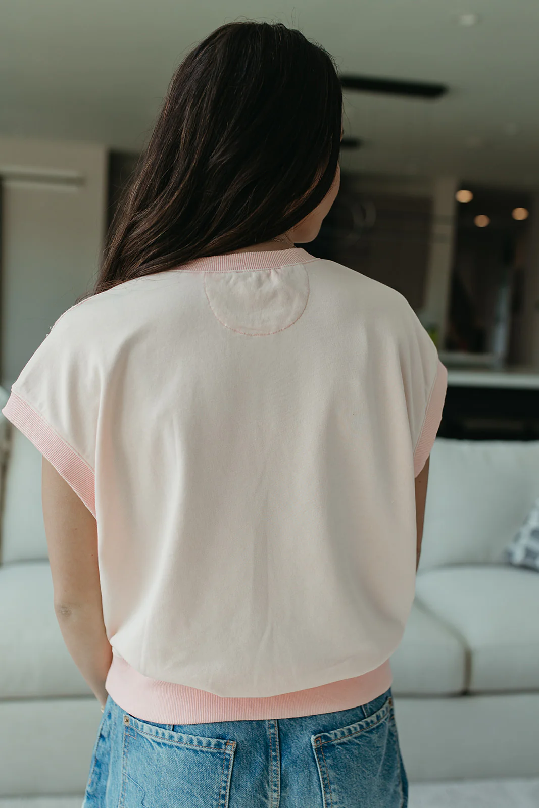 THE MAREN BLUSH AMERICANA LACE TOP - Image 5