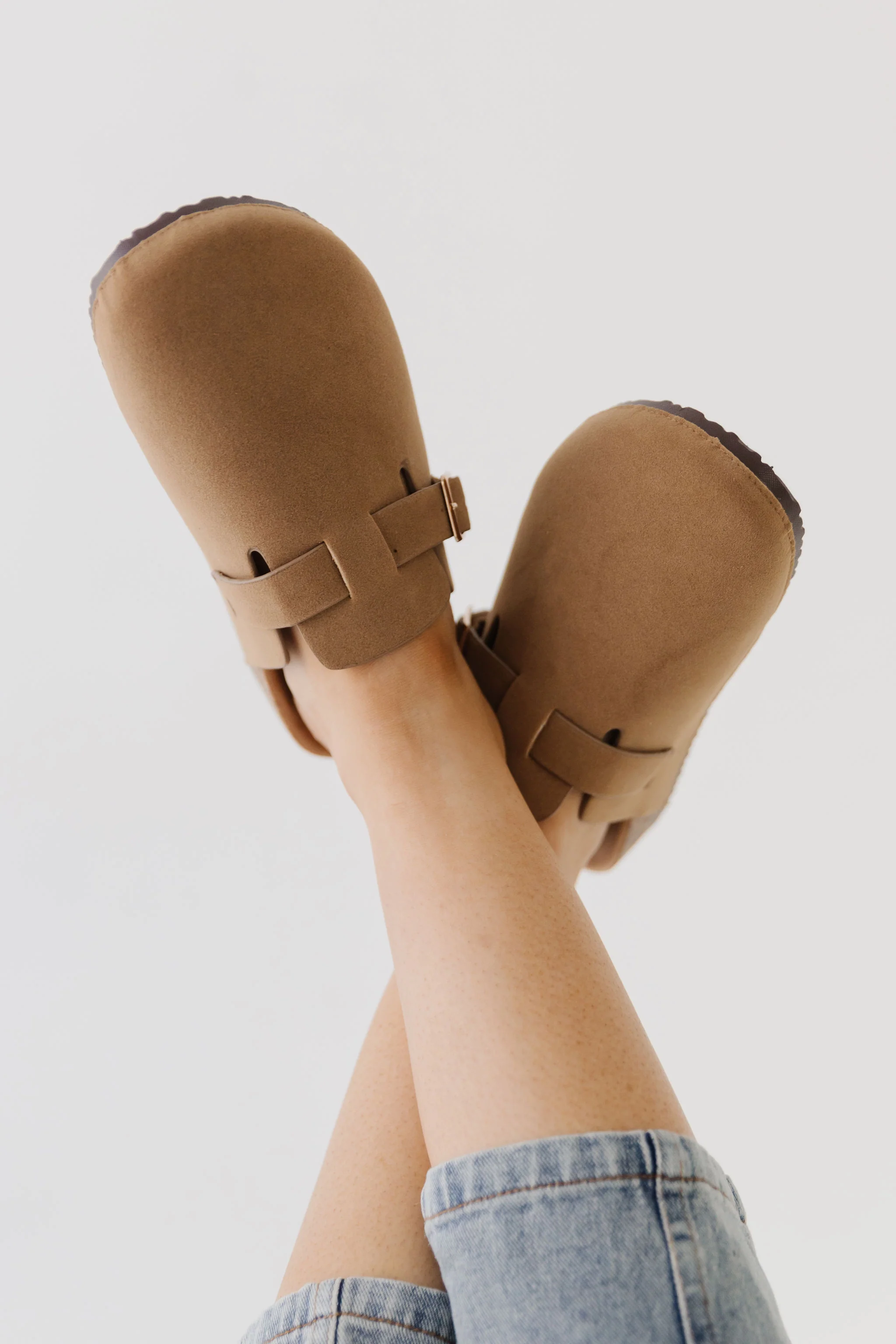 THE MAZEE BUCKLE CLOG IN TAUPE - Image 2