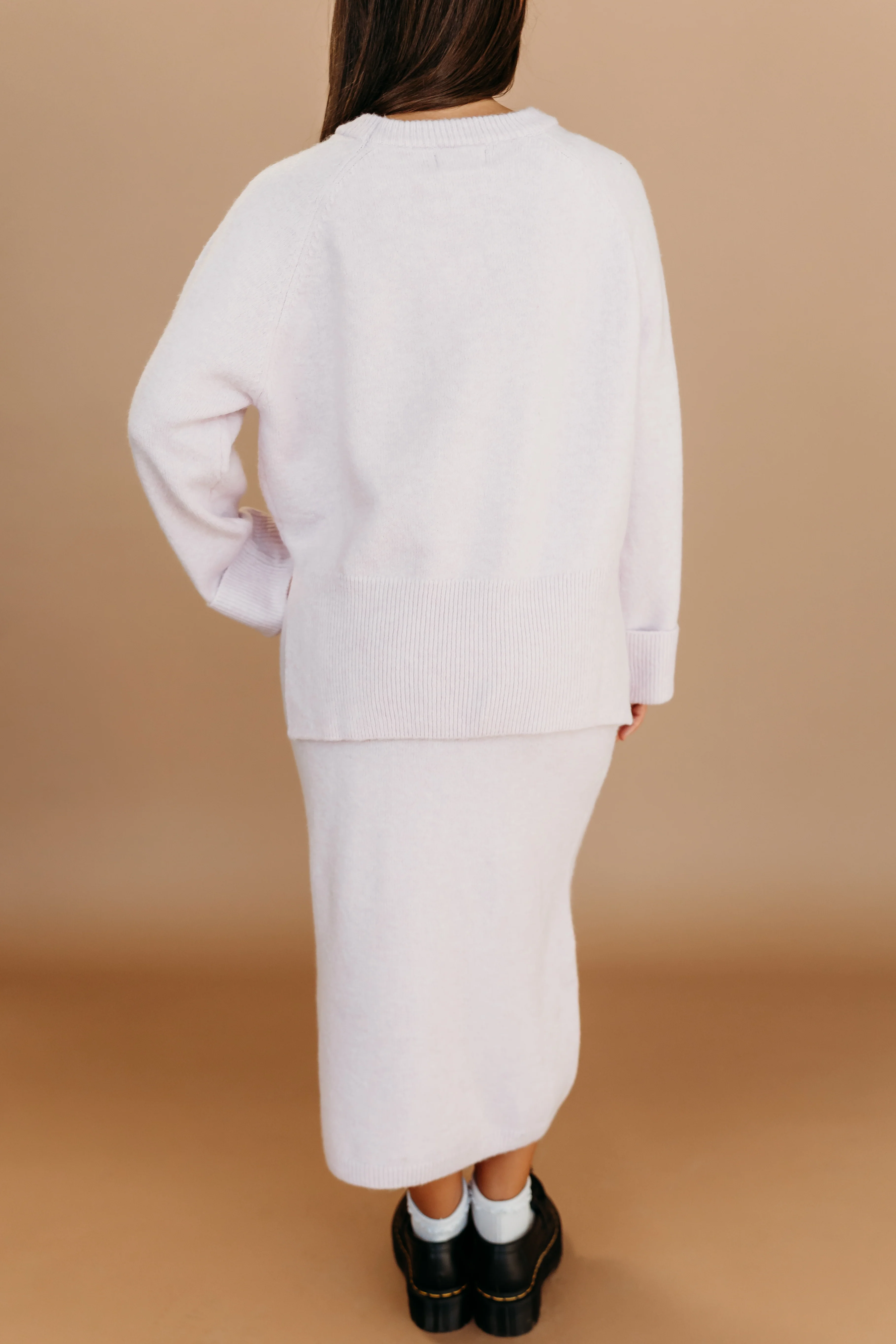 THE PAIGE SWEATER SET IN PURPLE - Image 4