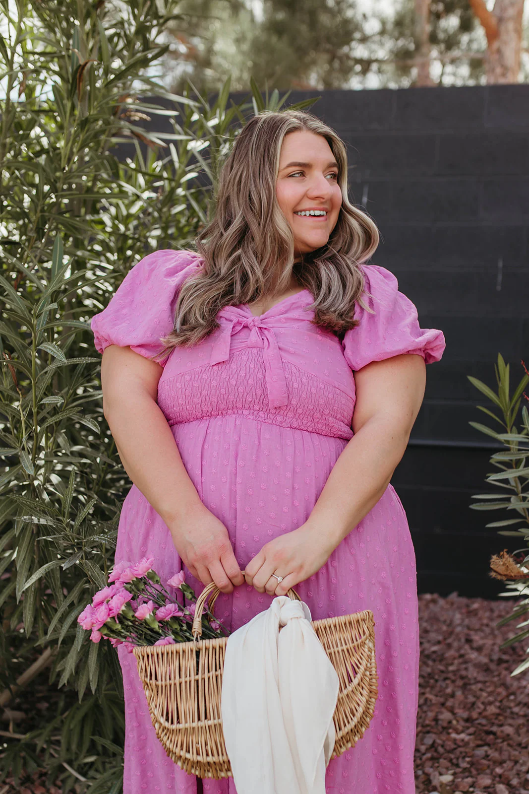 THE PAISLEY TIE FRONT SWISS DAISY DRESS IN ORCHID BY PINK DESERT - Image 24