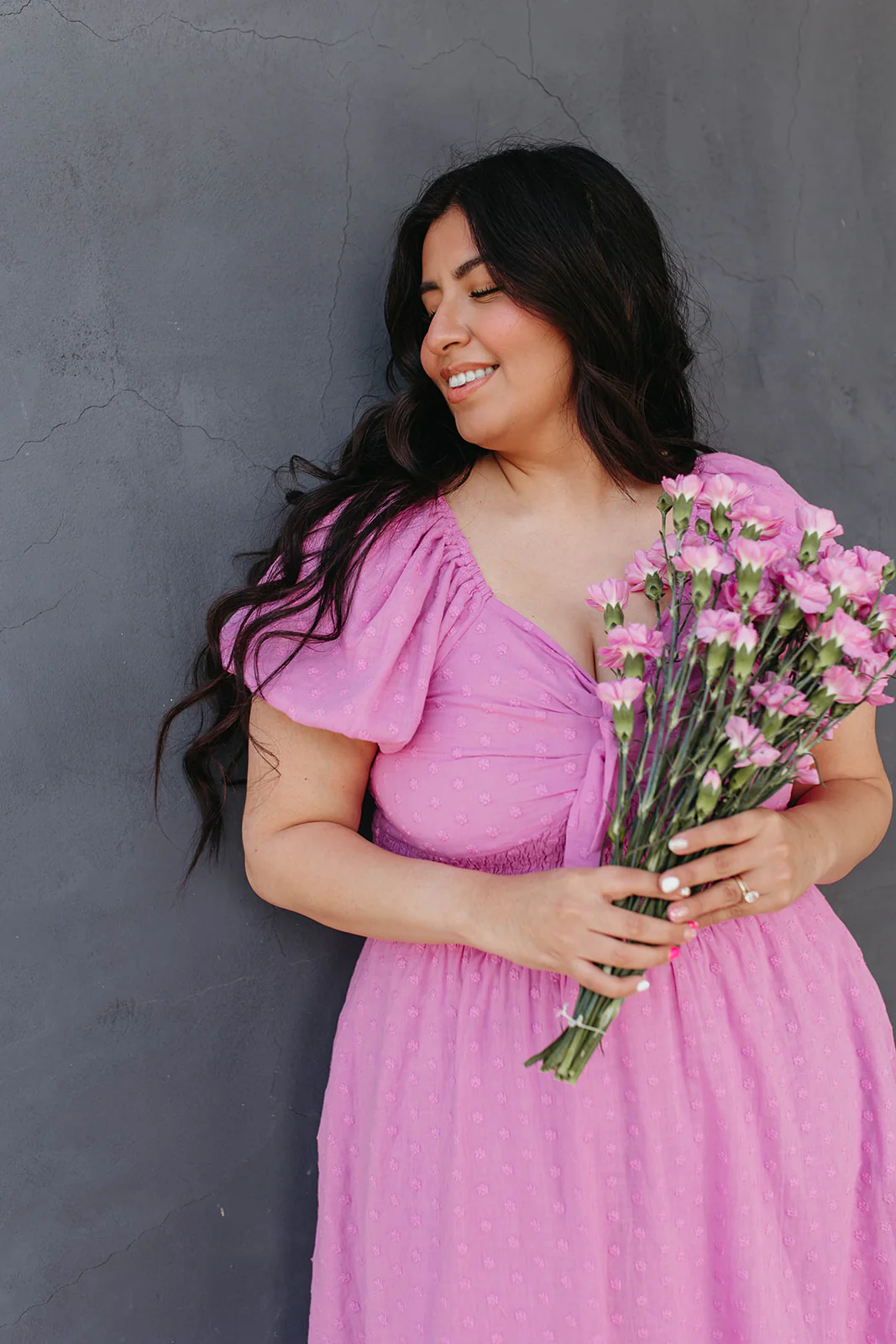 THE PAISLEY TIE FRONT SWISS DAISY DRESS IN ORCHID BY PINK DESERT - Image 29