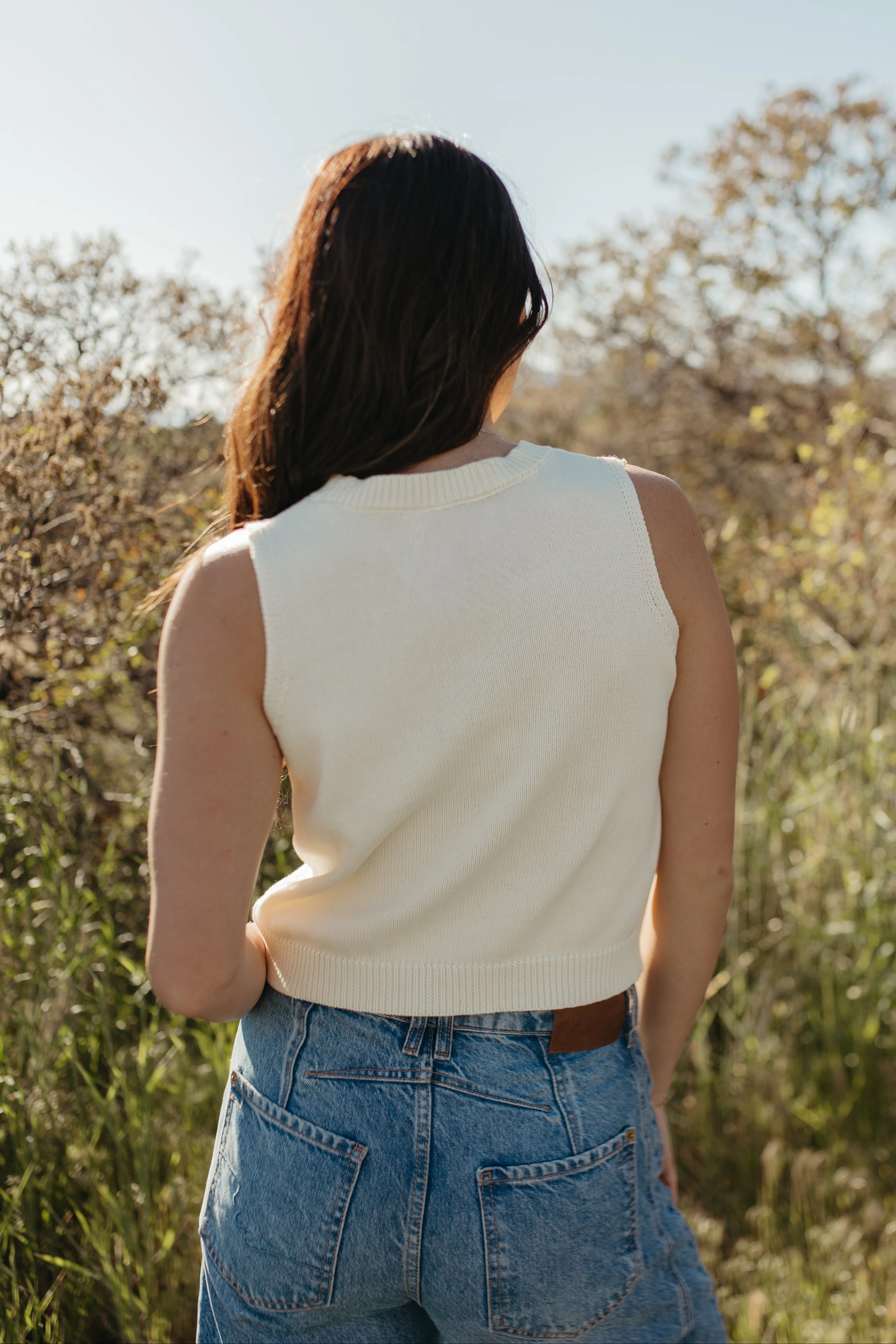 THE PIPER STRAWBERRY KNIT TANK - Image 6