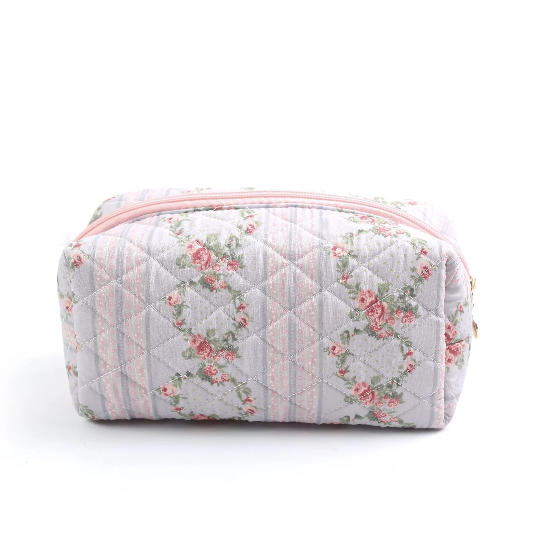 THE QUILTED FLORAL COSMETIC BAG - Image 3