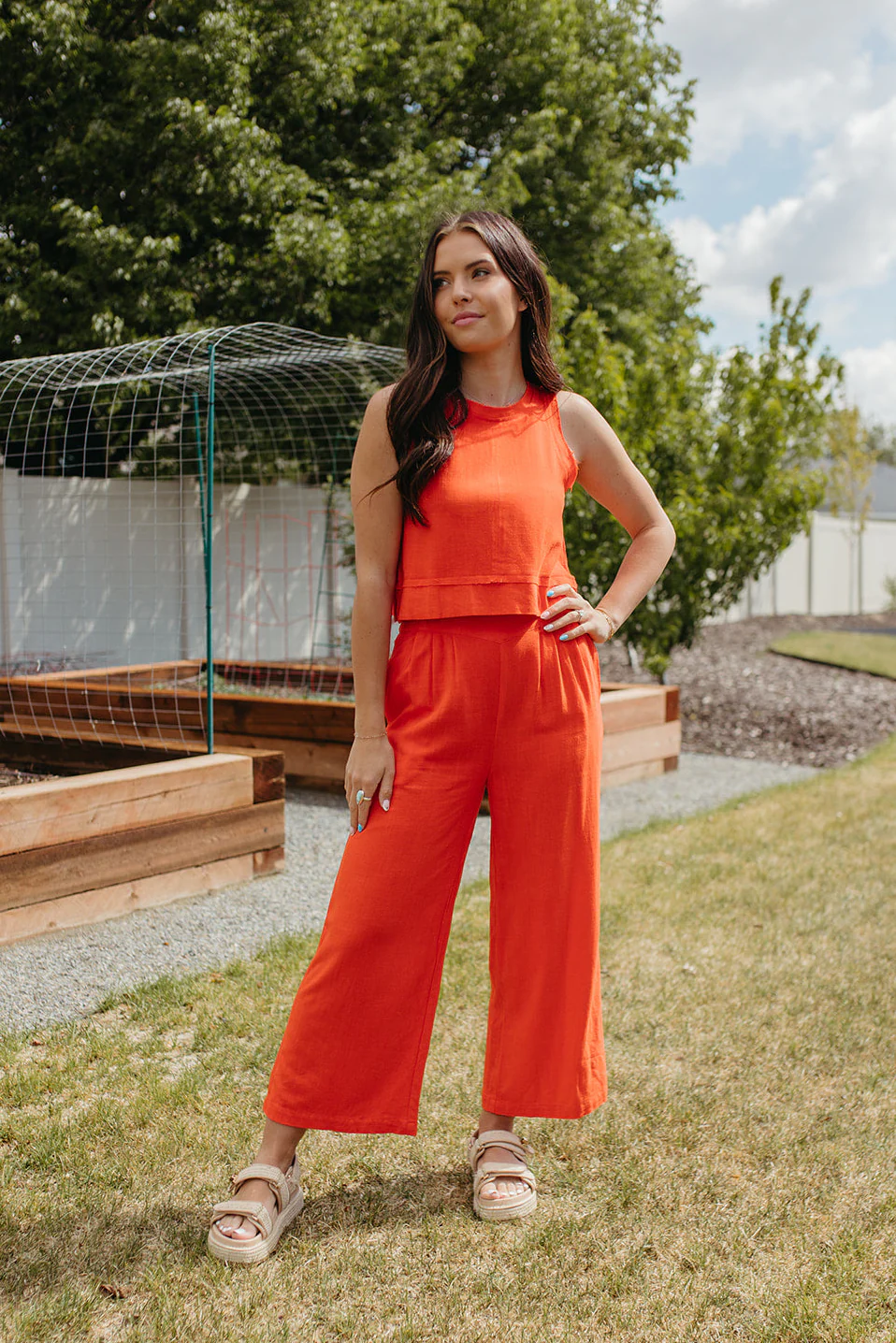 THE RAELYNN WOVEN LINEN SET - Image 2