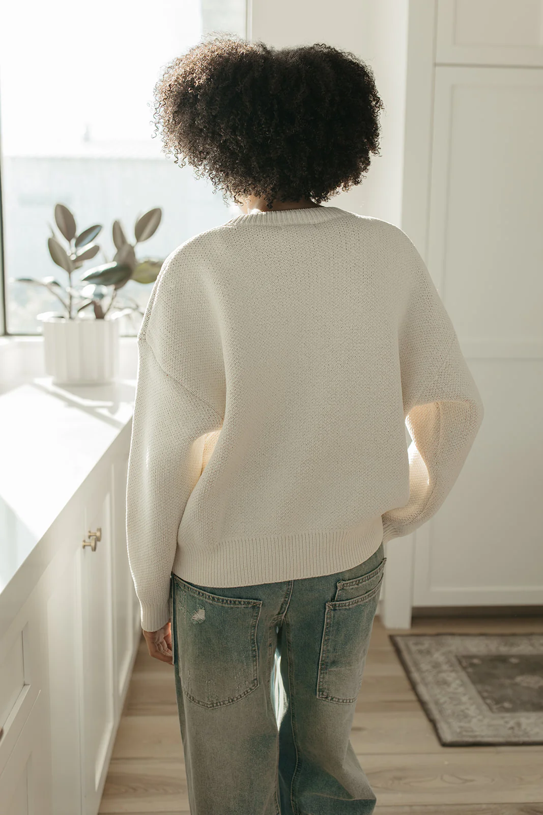 THE ROCK LOBSTER COZY SWEATER IN CREAM - Image 6