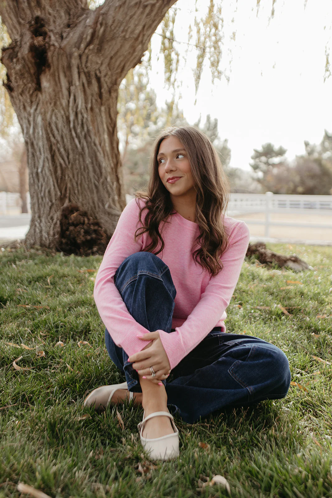 THE ROSALIE SOFT KNIT PULLOVER IN PINK - Image 5
