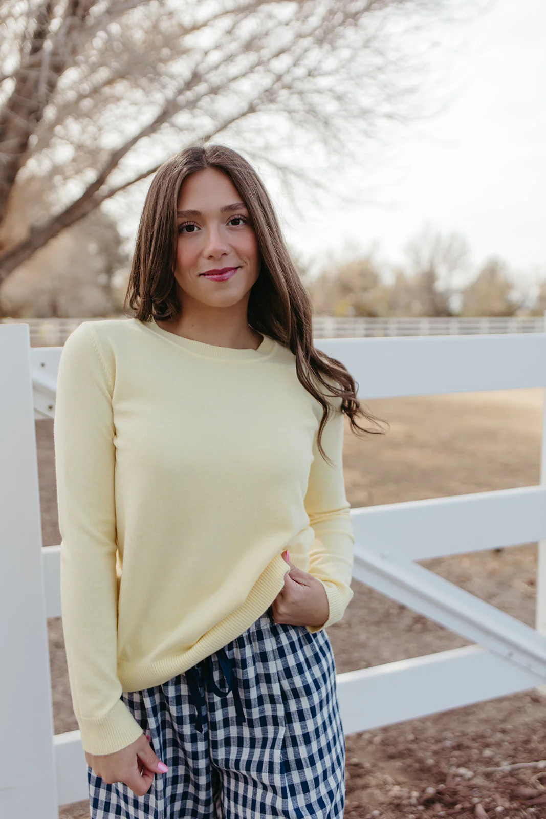 THE ROSALIE SOFT KNIT PULLOVER IN YELLOW - Image 2