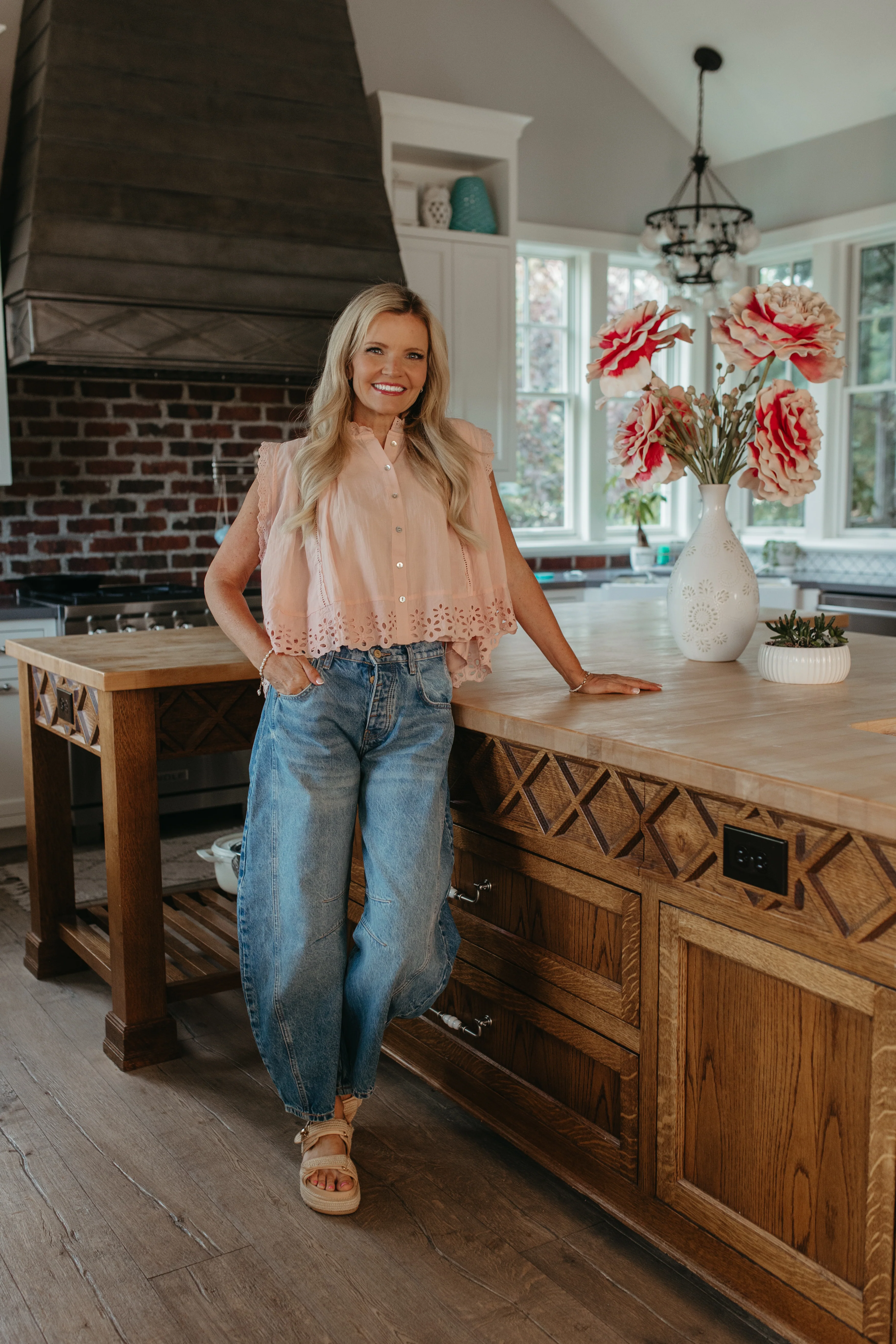 THE RYLIE COTTAGE GRACE DAISY PETAL BLOUSE TOP - Image 2