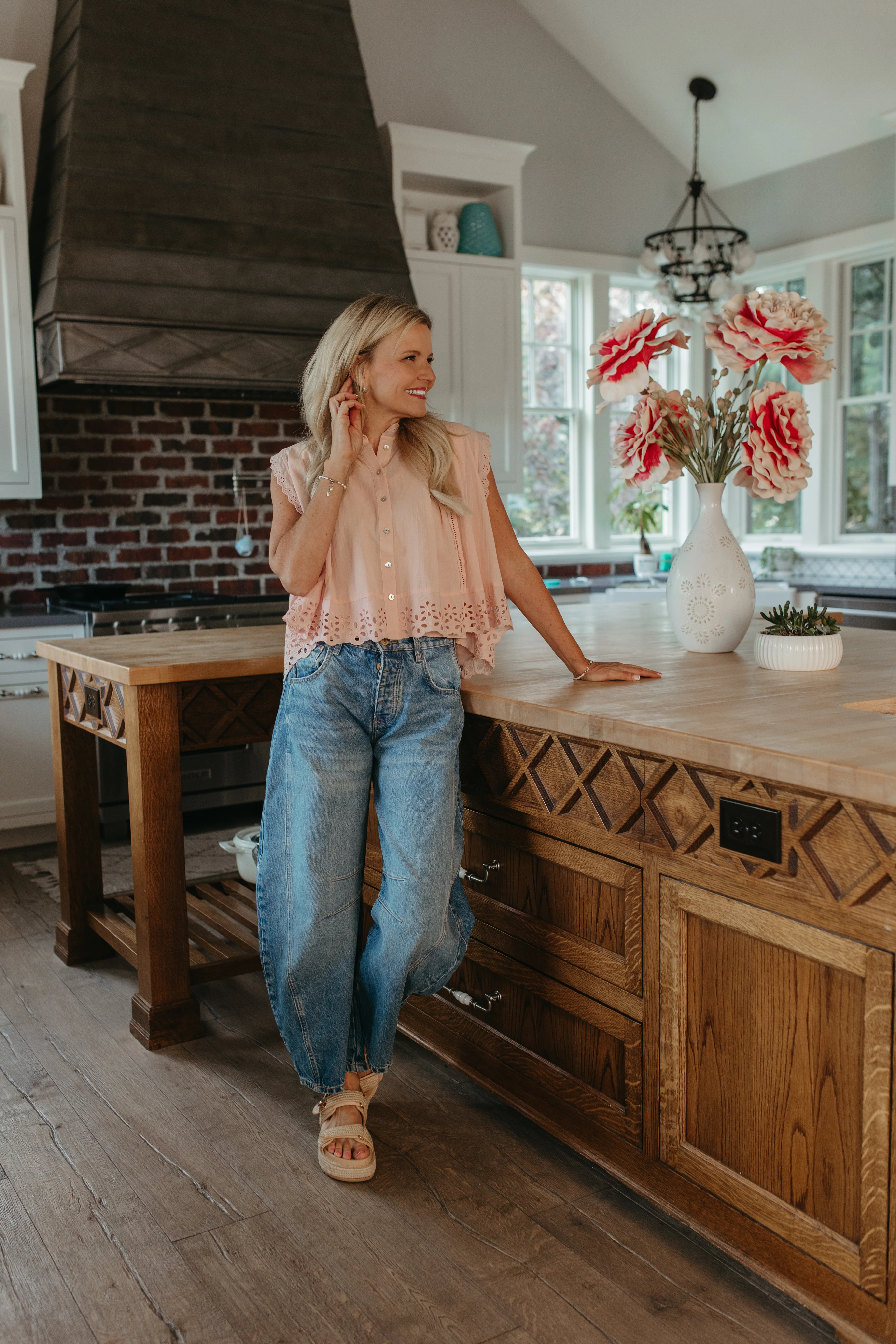 THE RYLIE COTTAGE GRACE DAISY PETAL BLOUSE TOP - Image 3