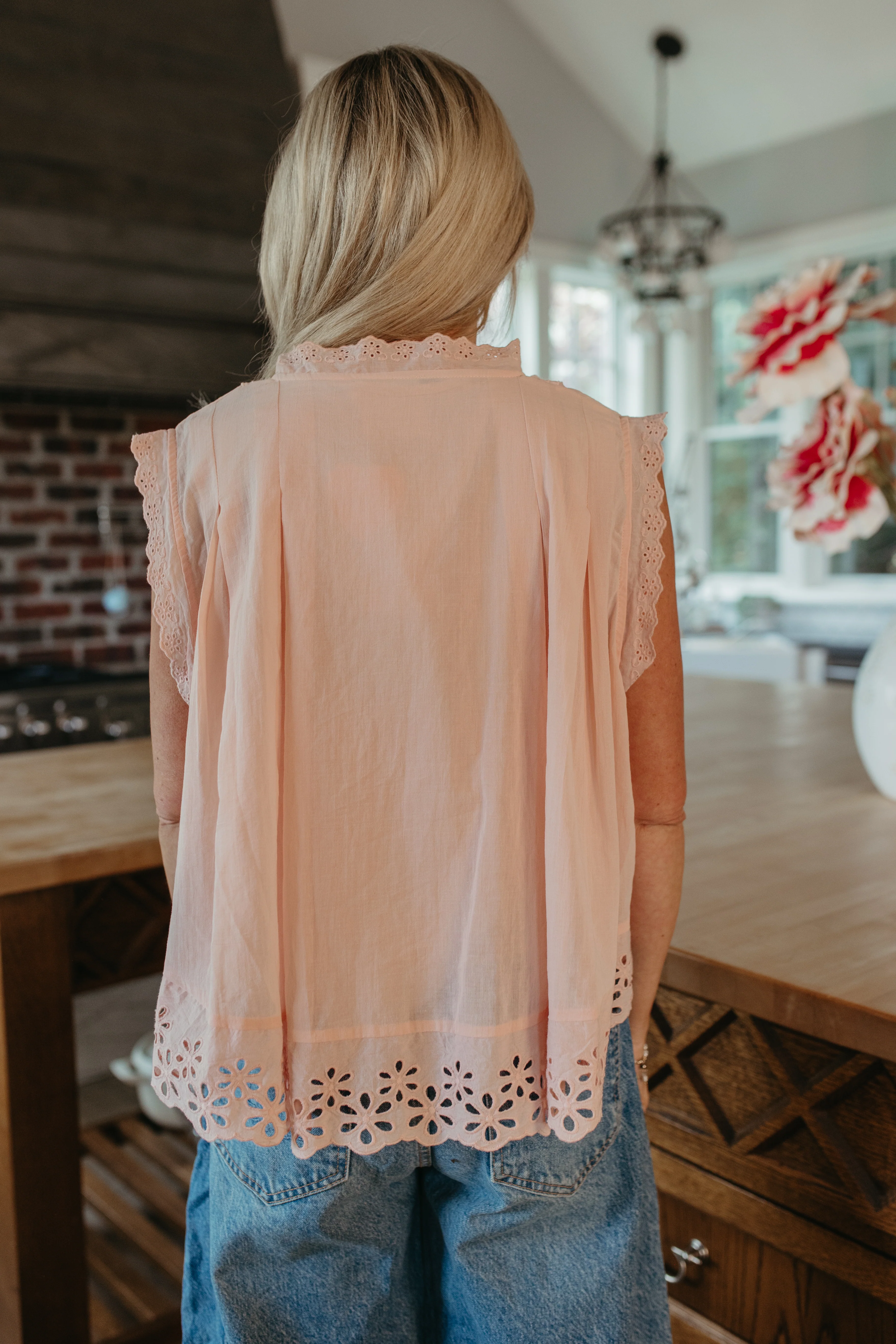 THE RYLIE COTTAGE GRACE DAISY PETAL BLOUSE TOP - Image 5